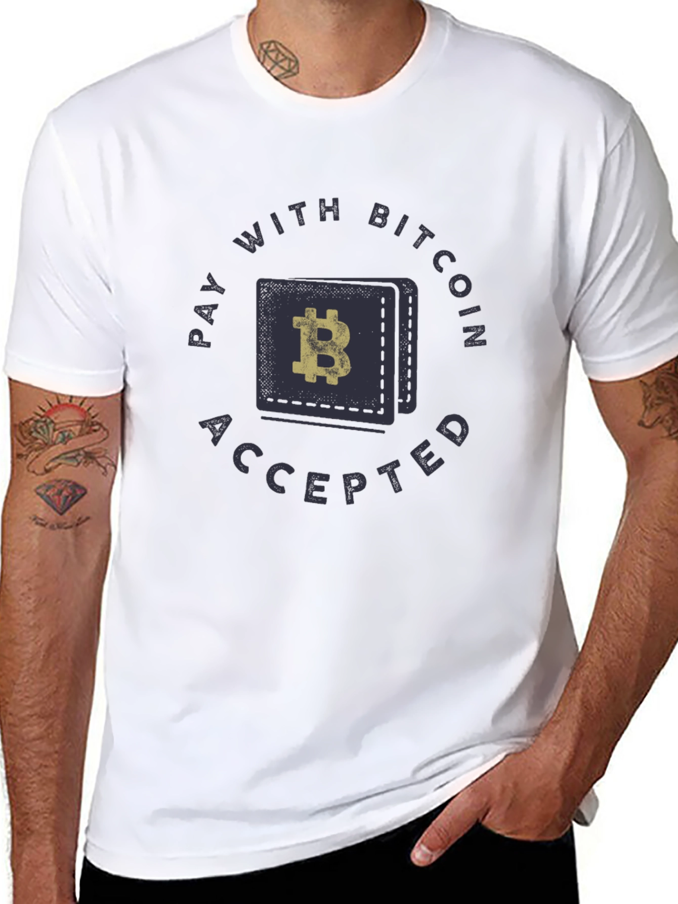 Pay with Bitcoin T-Shirt - Crypto Accepted Tee
