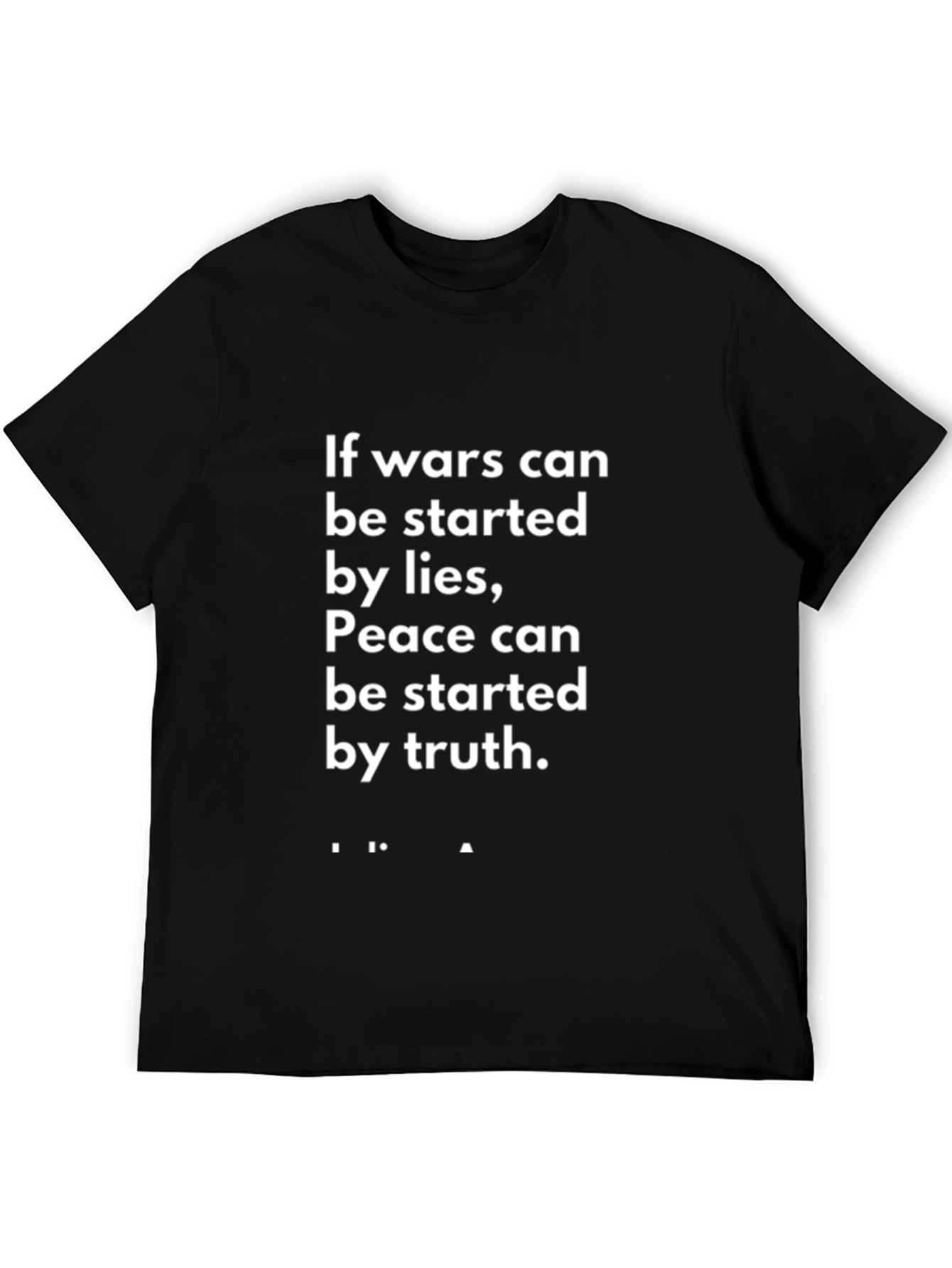 Peace & Truth T-Shirt - Mens Black Graphic Tee