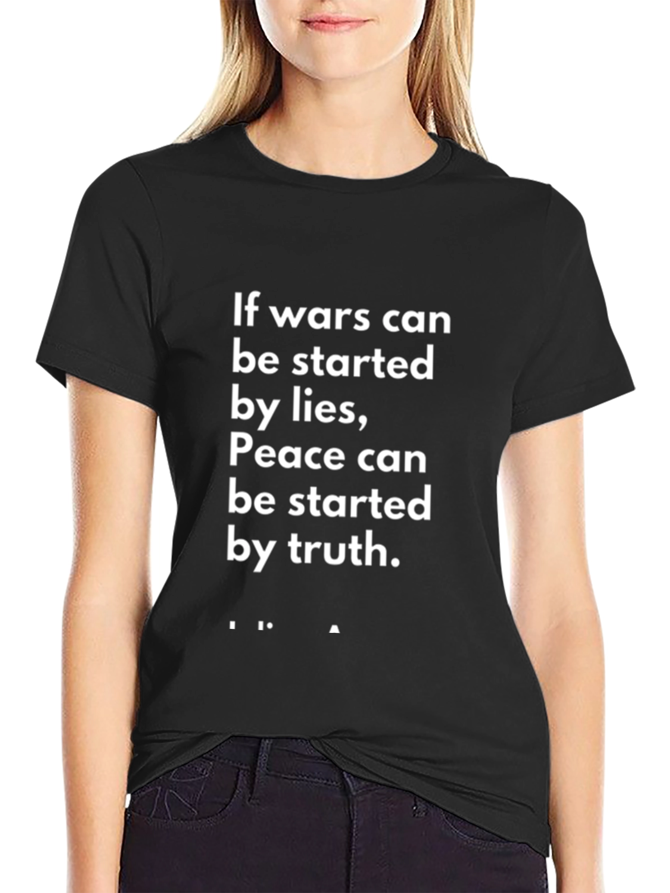 Peace & Truth T-Shirt - Mens Black Graphic Tee