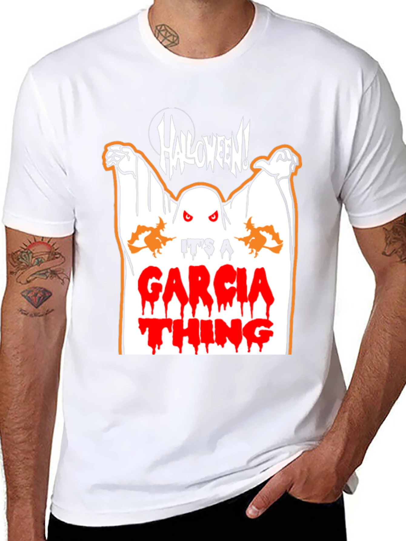 Halloween Garcia Family Ghost T-Shirt
