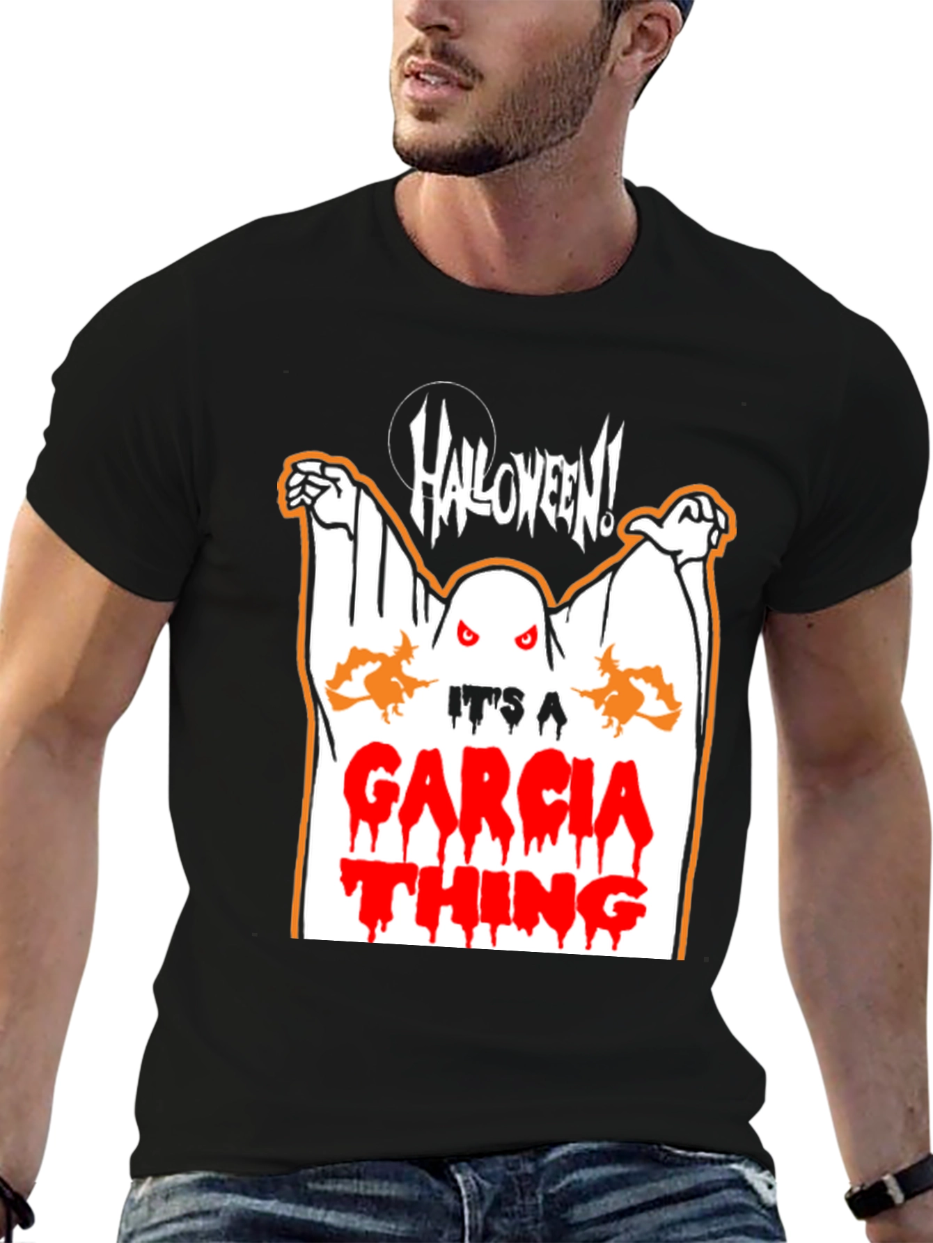 Halloween Garcia Family Ghost T-Shirt