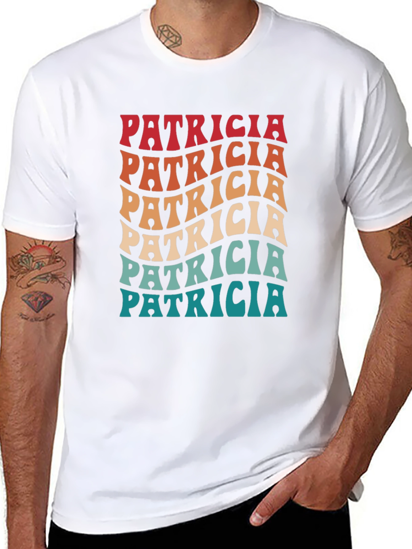 Retro Patricia Personalized Name T-Shirt