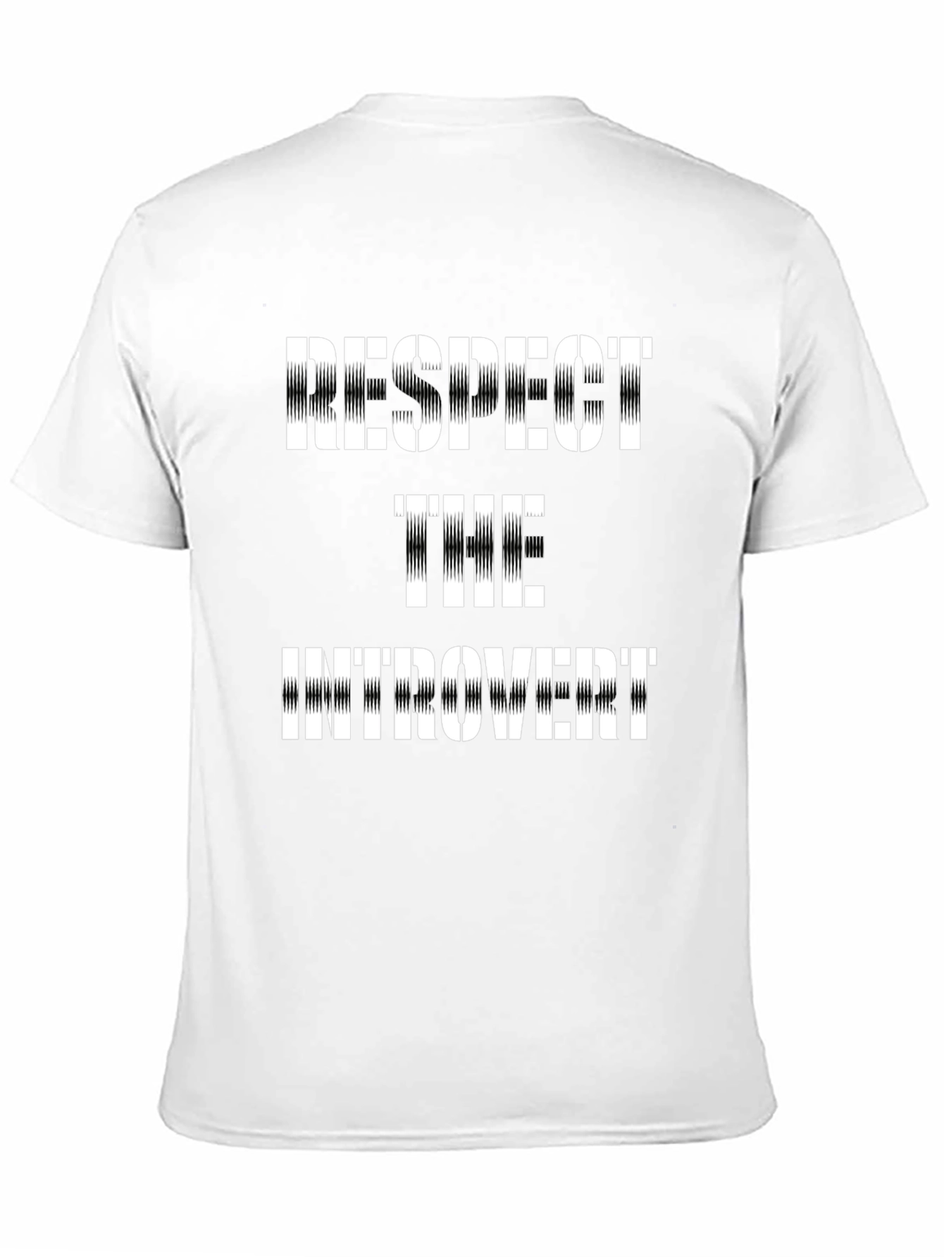 Respect The Introvert Black T-Shirt