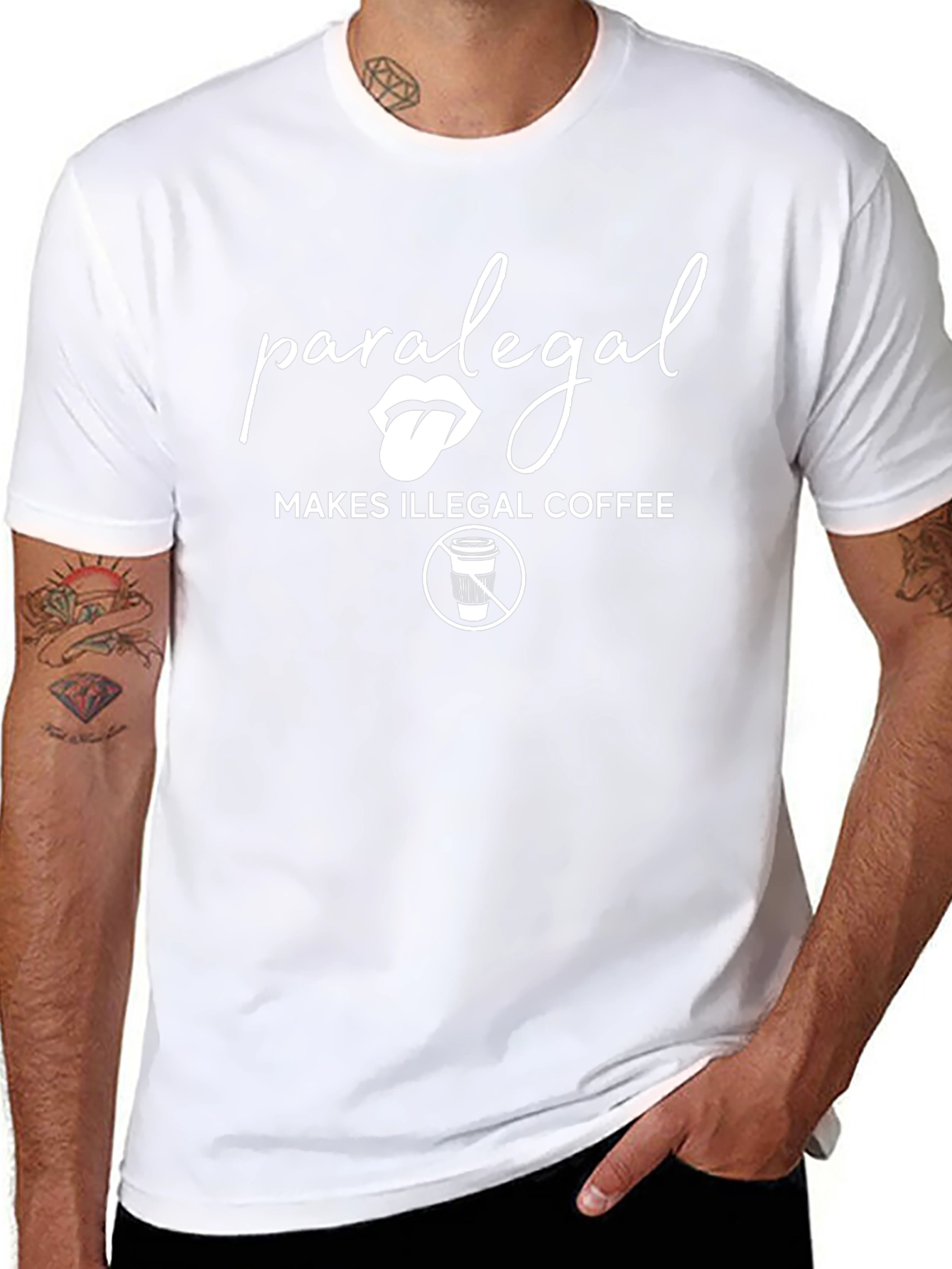 Paralegal Makes Illegal Coffee T-Shirt - Black