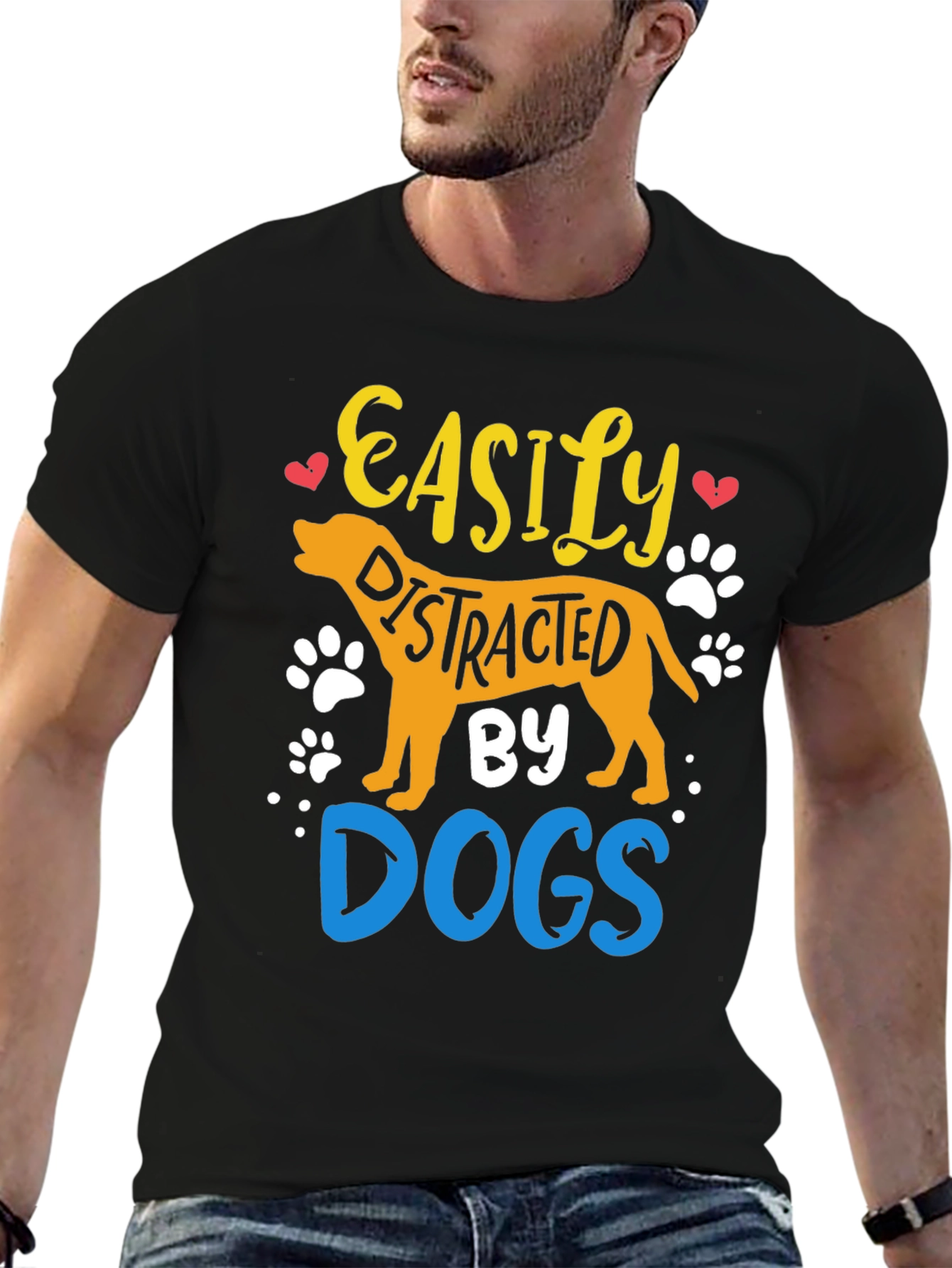 Easily Distracted By Dogs Graphic Tee