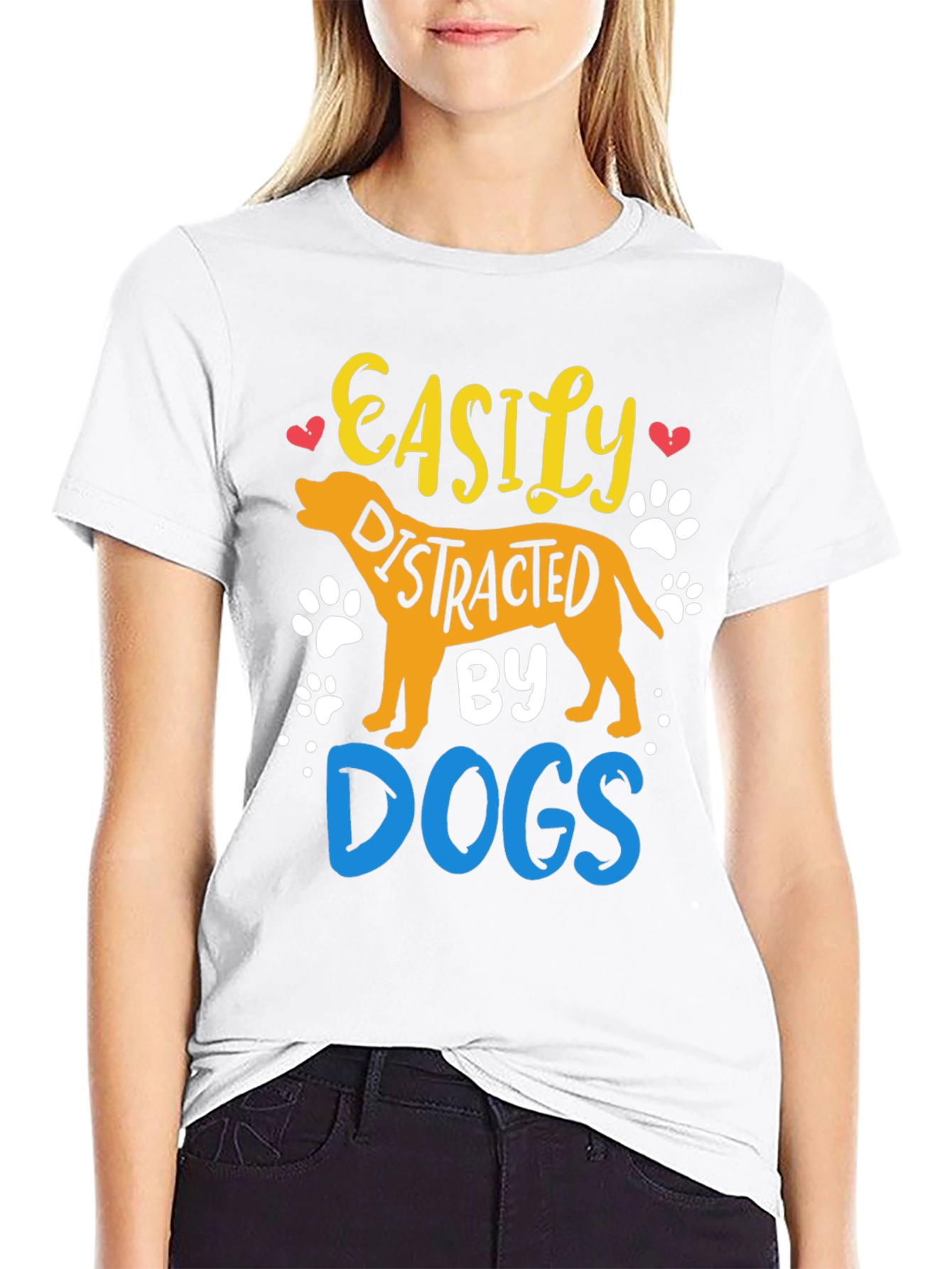 Easily Distracted By Dogs Graphic Tee