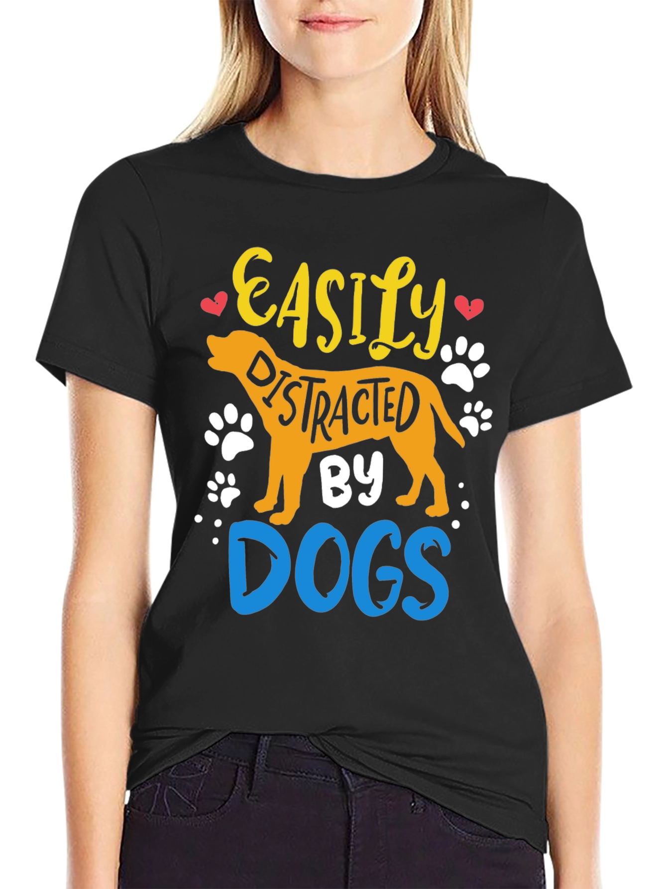 Easily Distracted By Dogs Graphic Tee