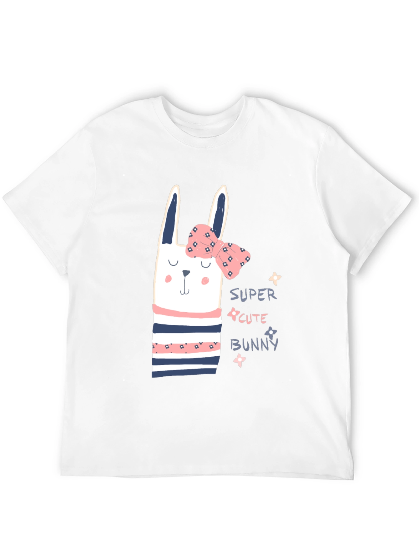 Cute Bunny Graphic Tee - Stylish Cotton T-Shirt