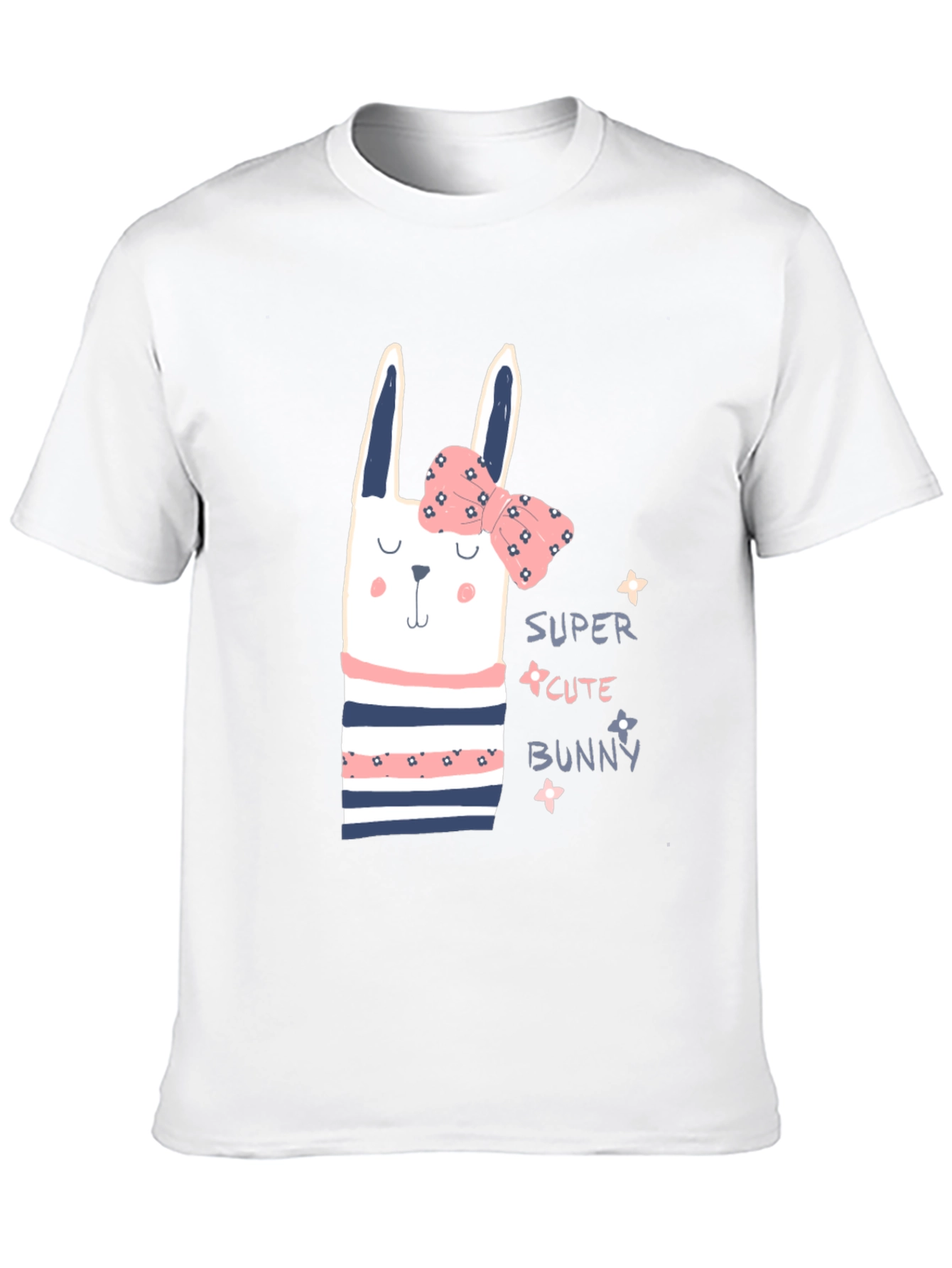 Cute Bunny Graphic Tee - Stylish Cotton T-Shirt