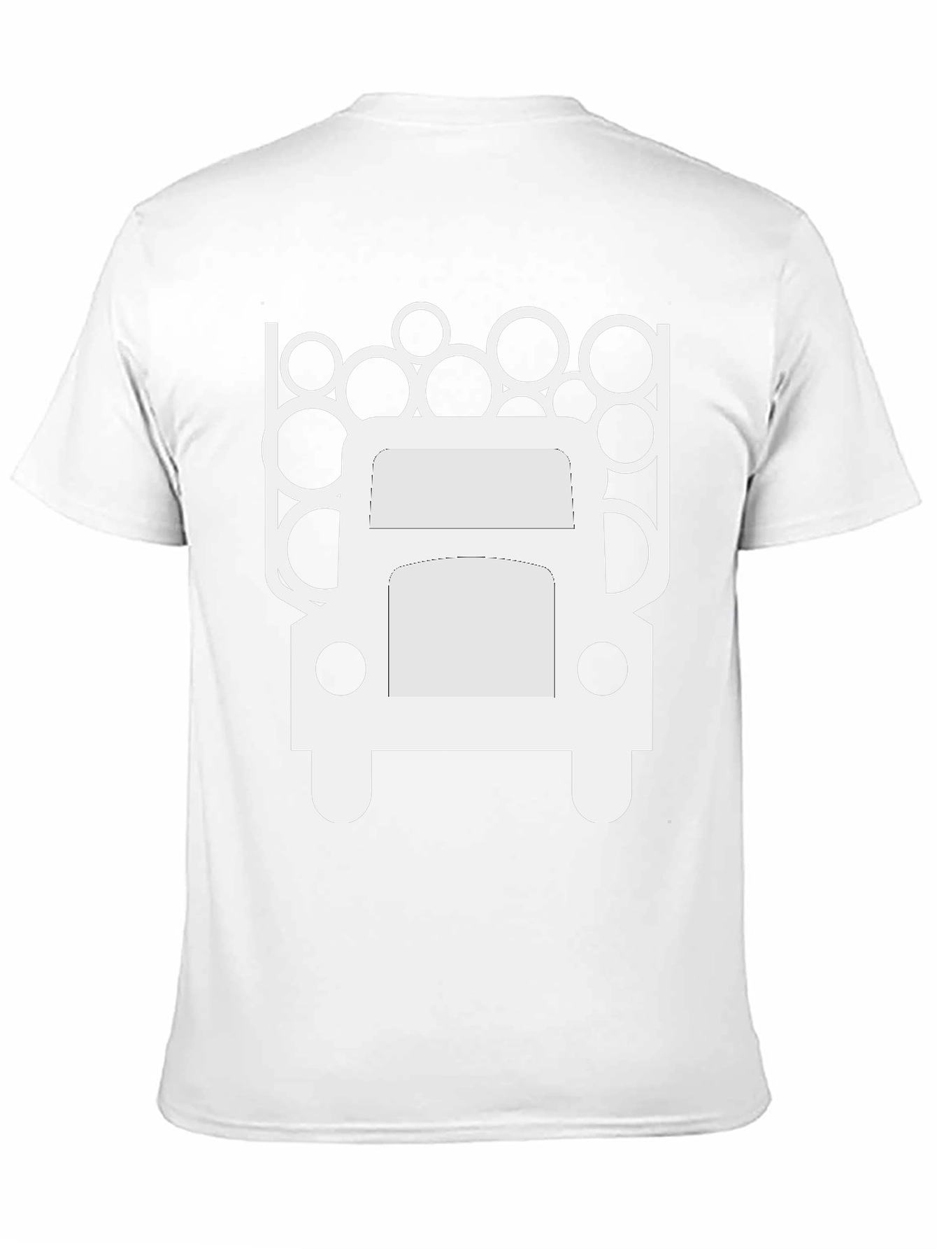 Mens Black T-Shirt - Logging Truck Graphic Tee