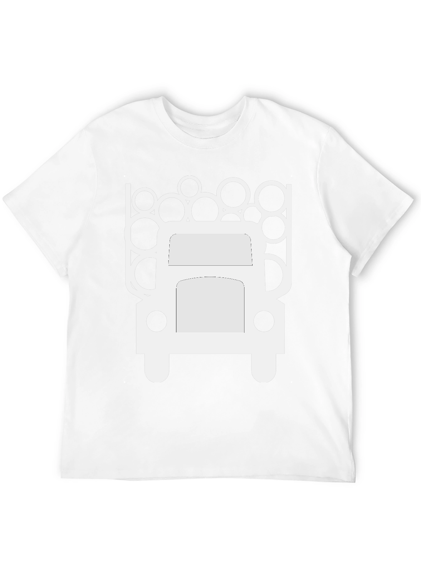 Mens Black T-Shirt - Logging Truck Graphic Tee