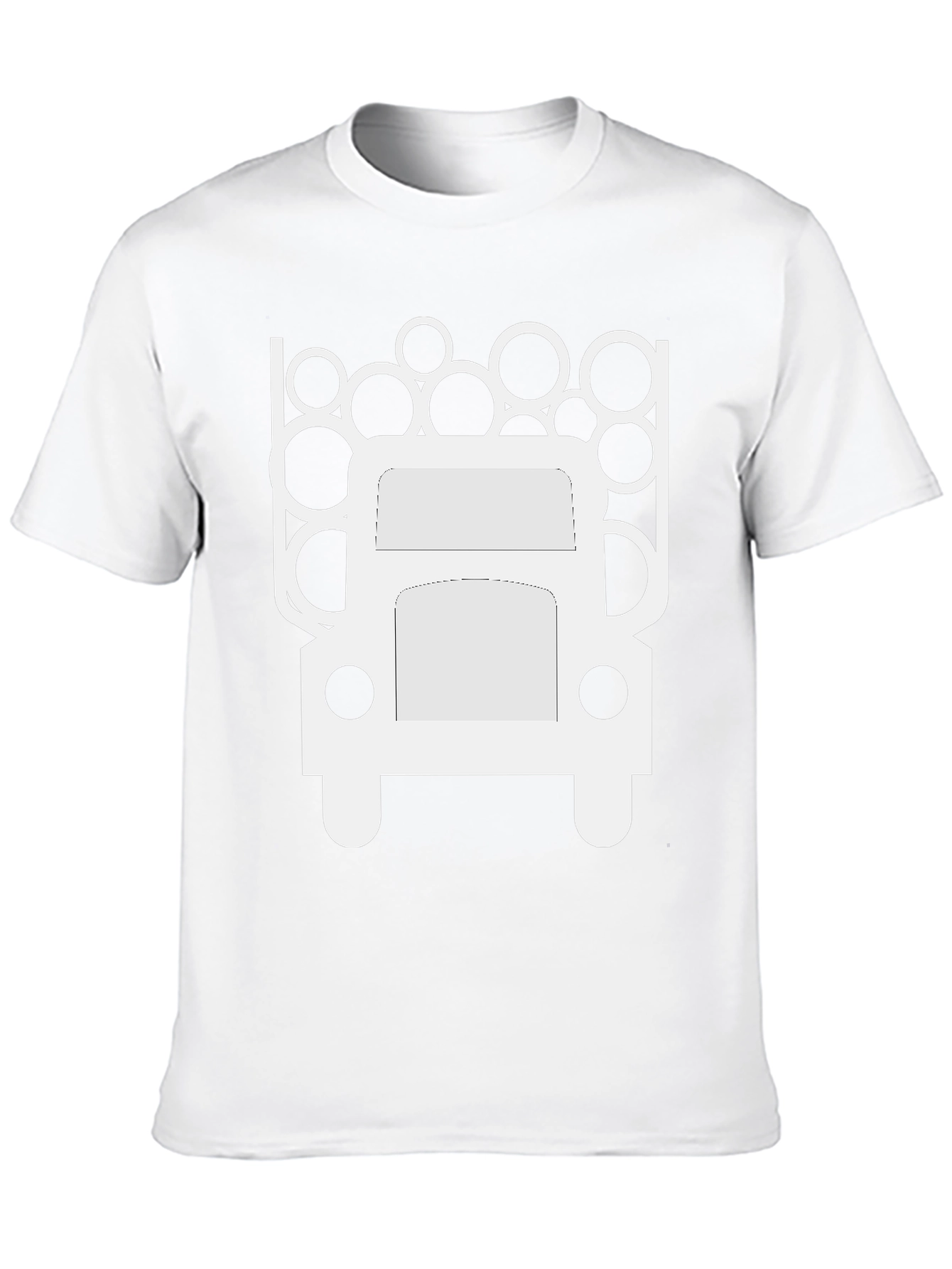 Mens Black T-Shirt - Logging Truck Graphic Tee