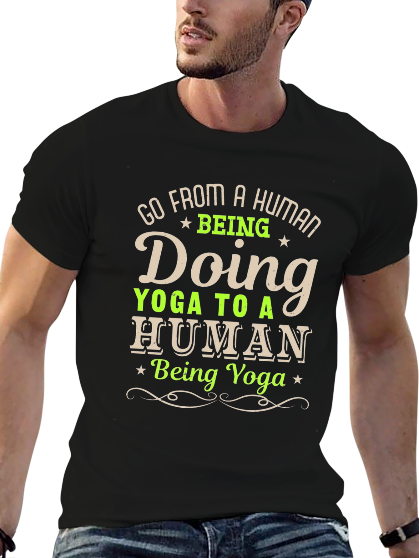 Yoga Human T-Shirt - Funny Yoga Lover Tee