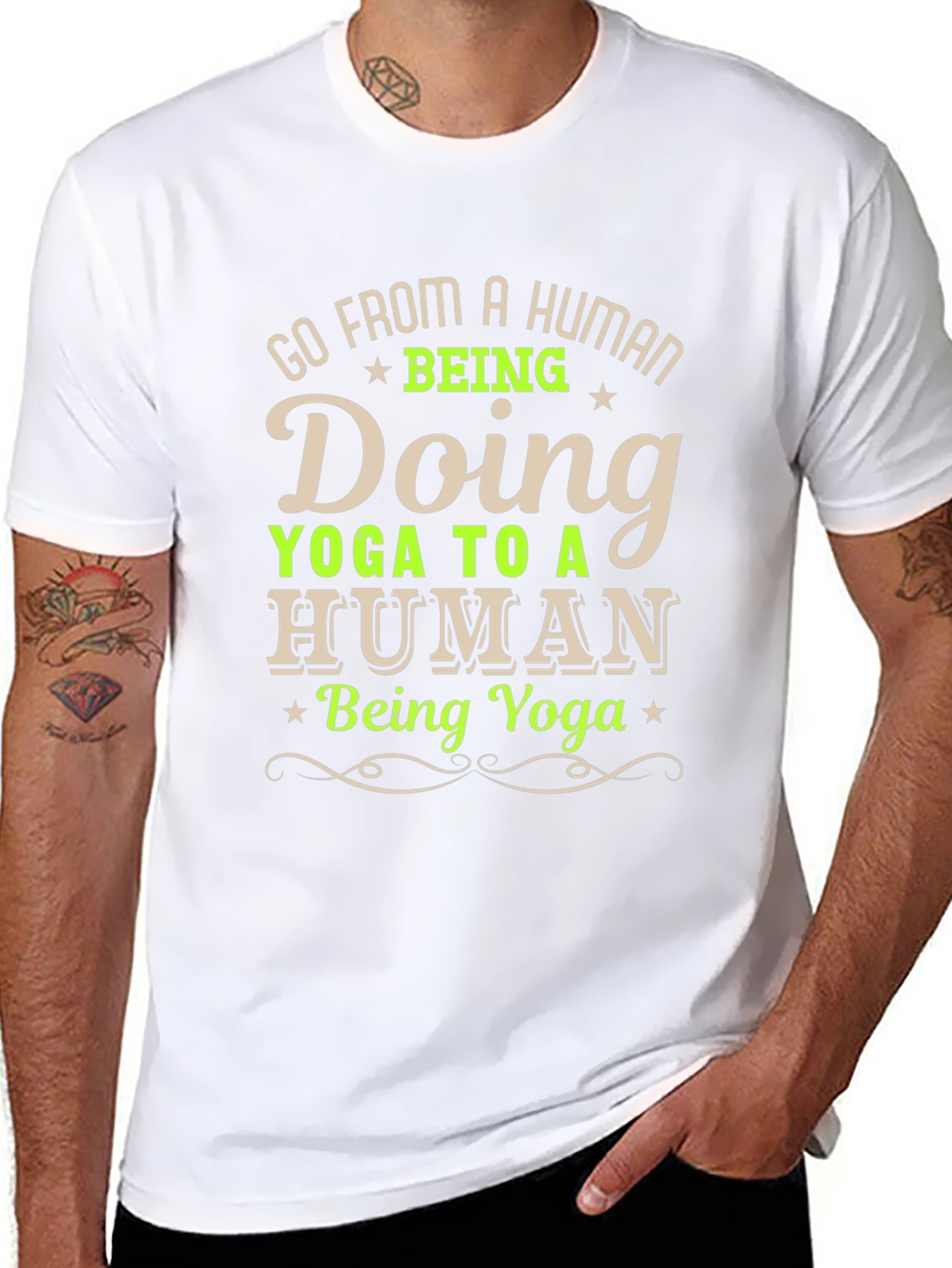 Yoga Human T-Shirt - Funny Yoga Lover Tee
