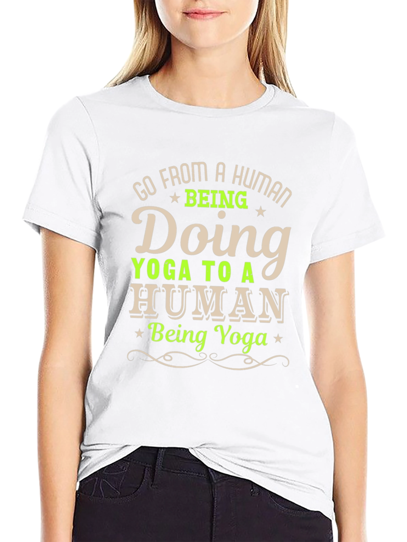 Yoga Human T-Shirt - Funny Yoga Lover Tee
