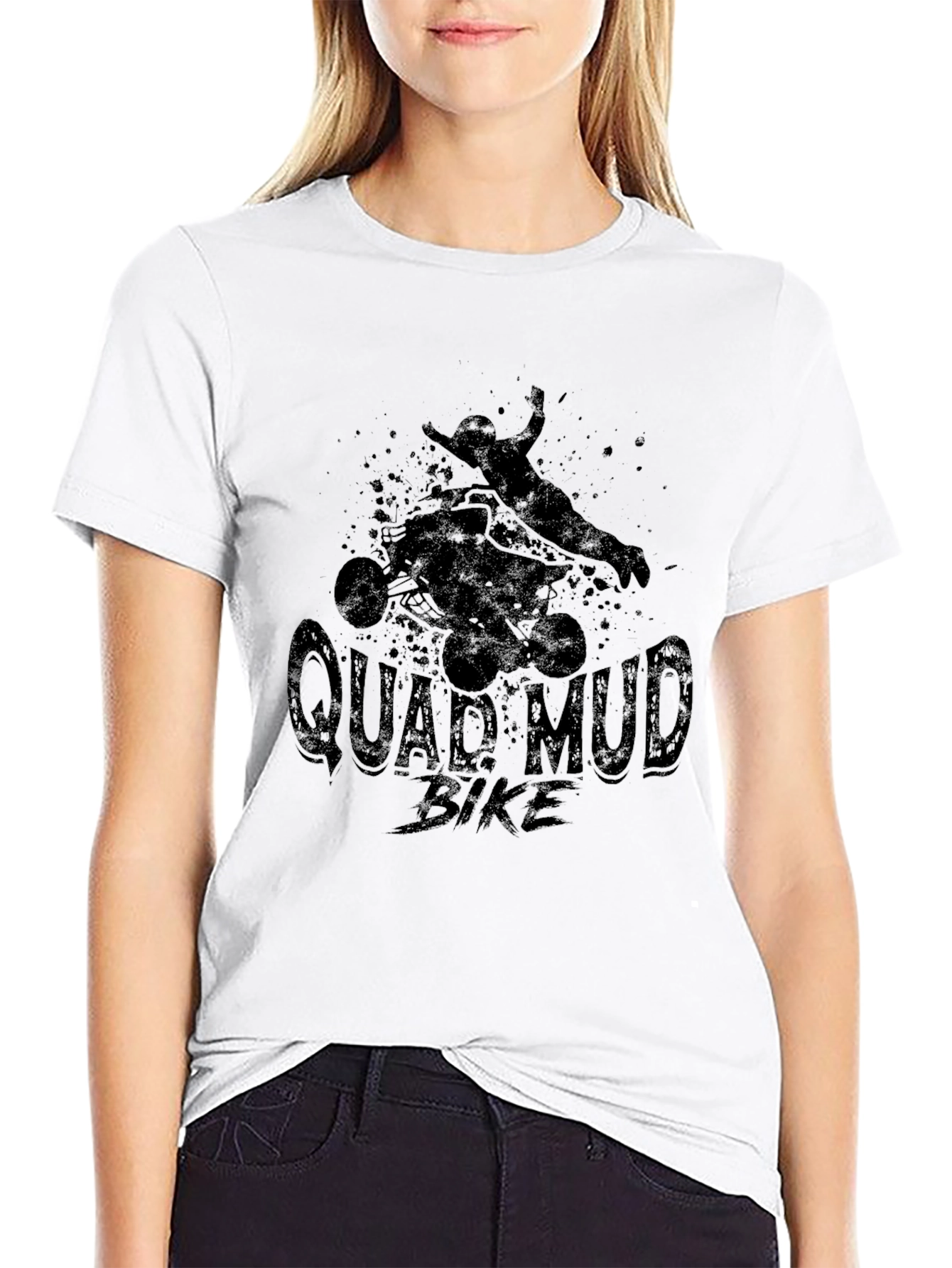 Quad Mud Bike Black T-Shirt