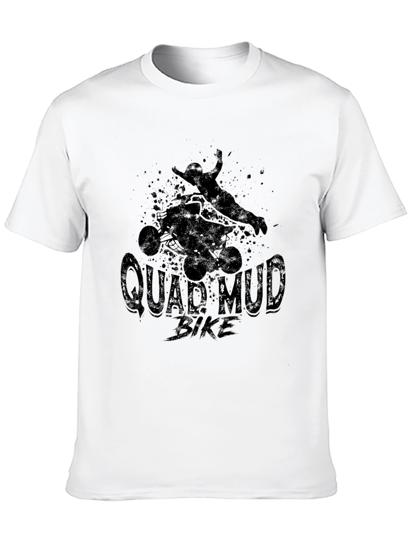 Quad Mud Bike Black T-Shirt