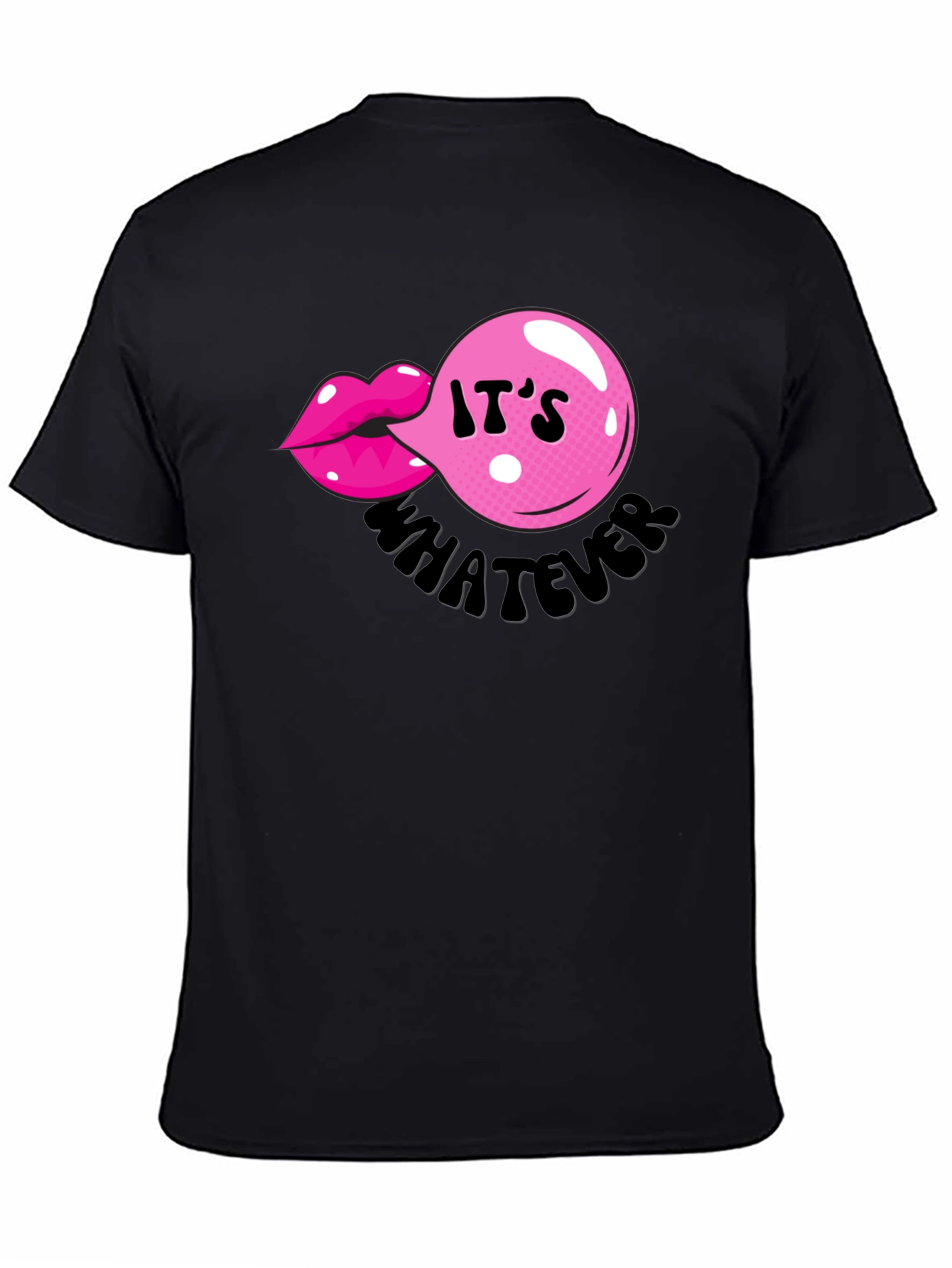 Its Whatever Bubble Gum Lip T-Shirt