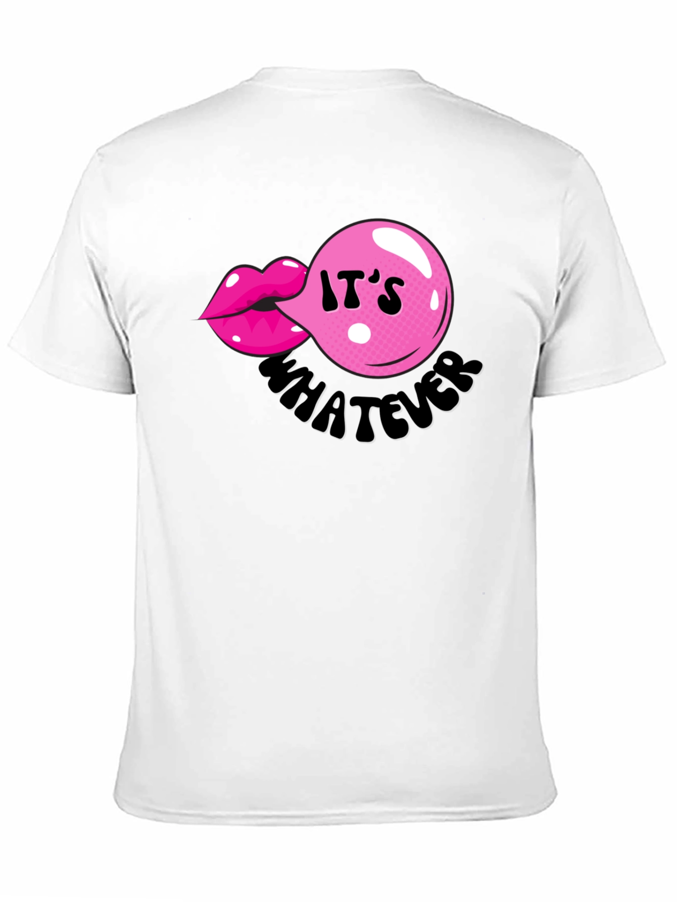 Its Whatever Bubble Gum Lip T-Shirt