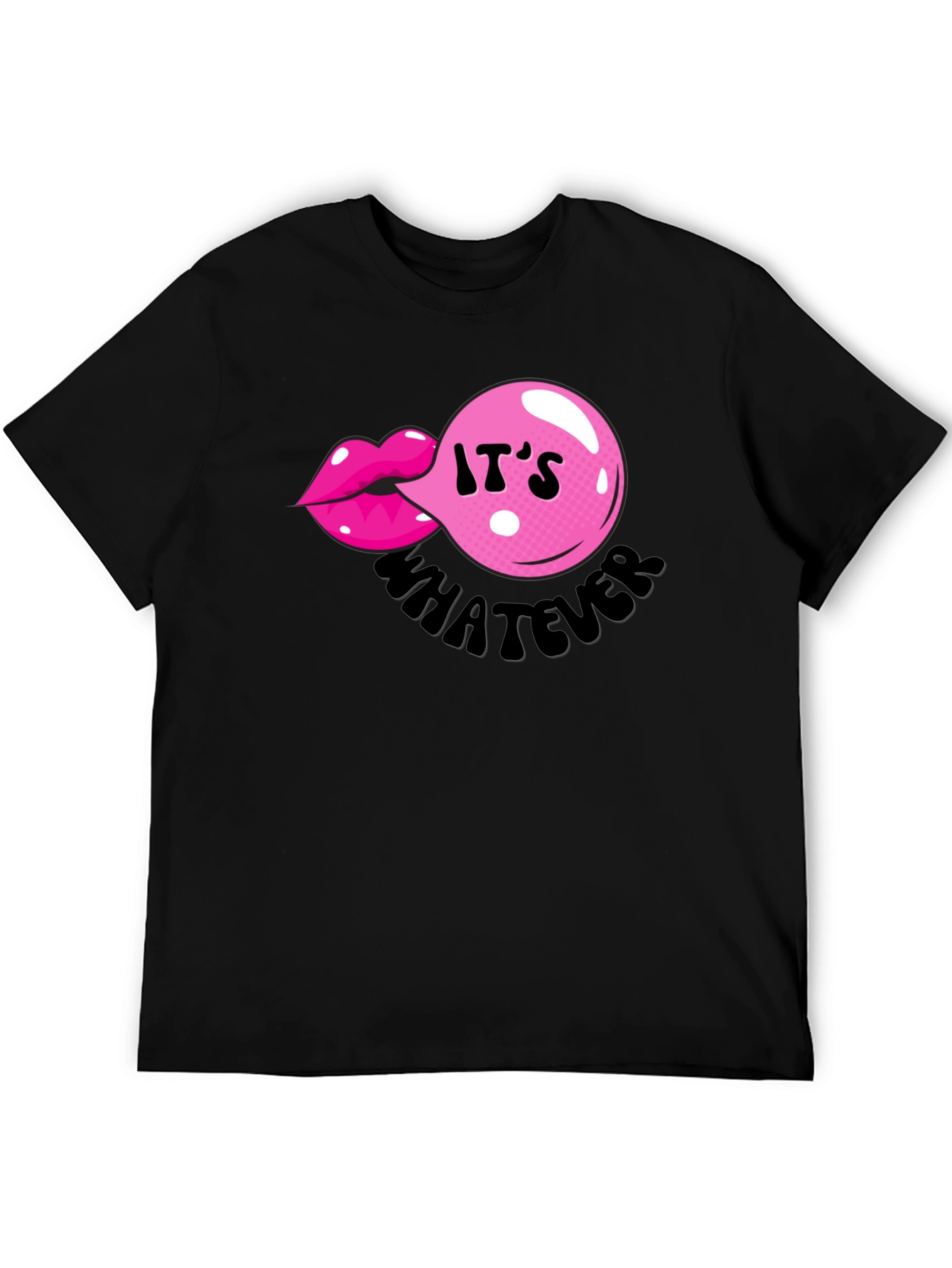 Its Whatever Bubble Gum Lip T-Shirt