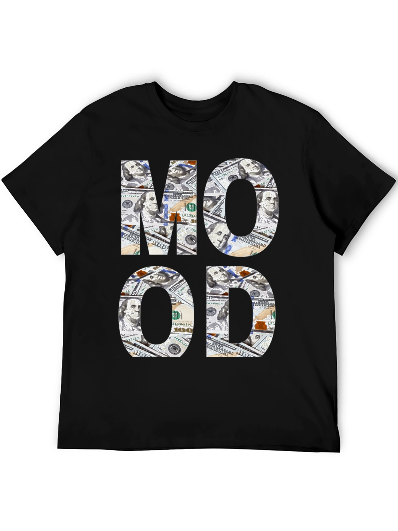 Money Mood Black Graphic Tee