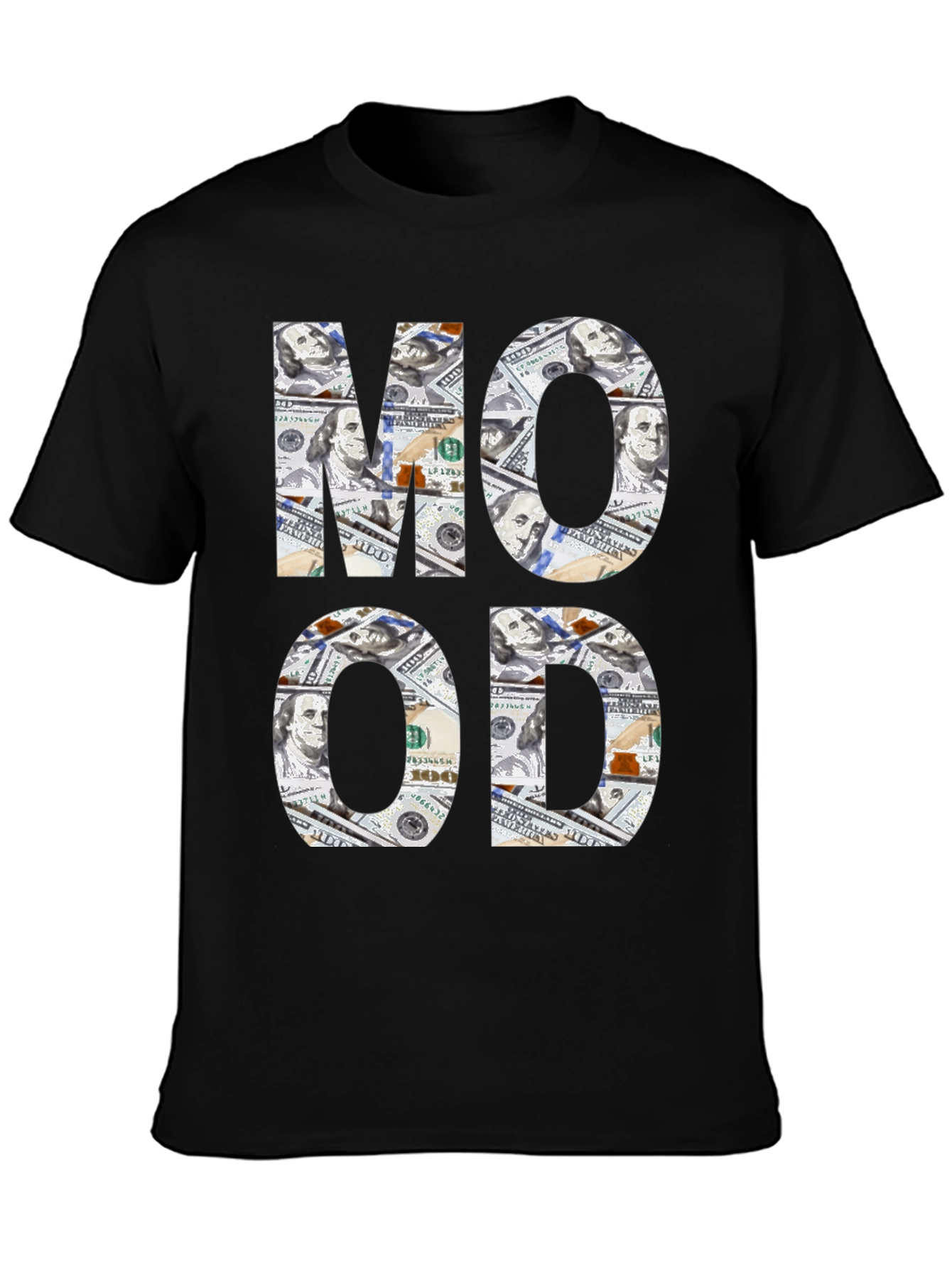 Money Mood Black Graphic Tee