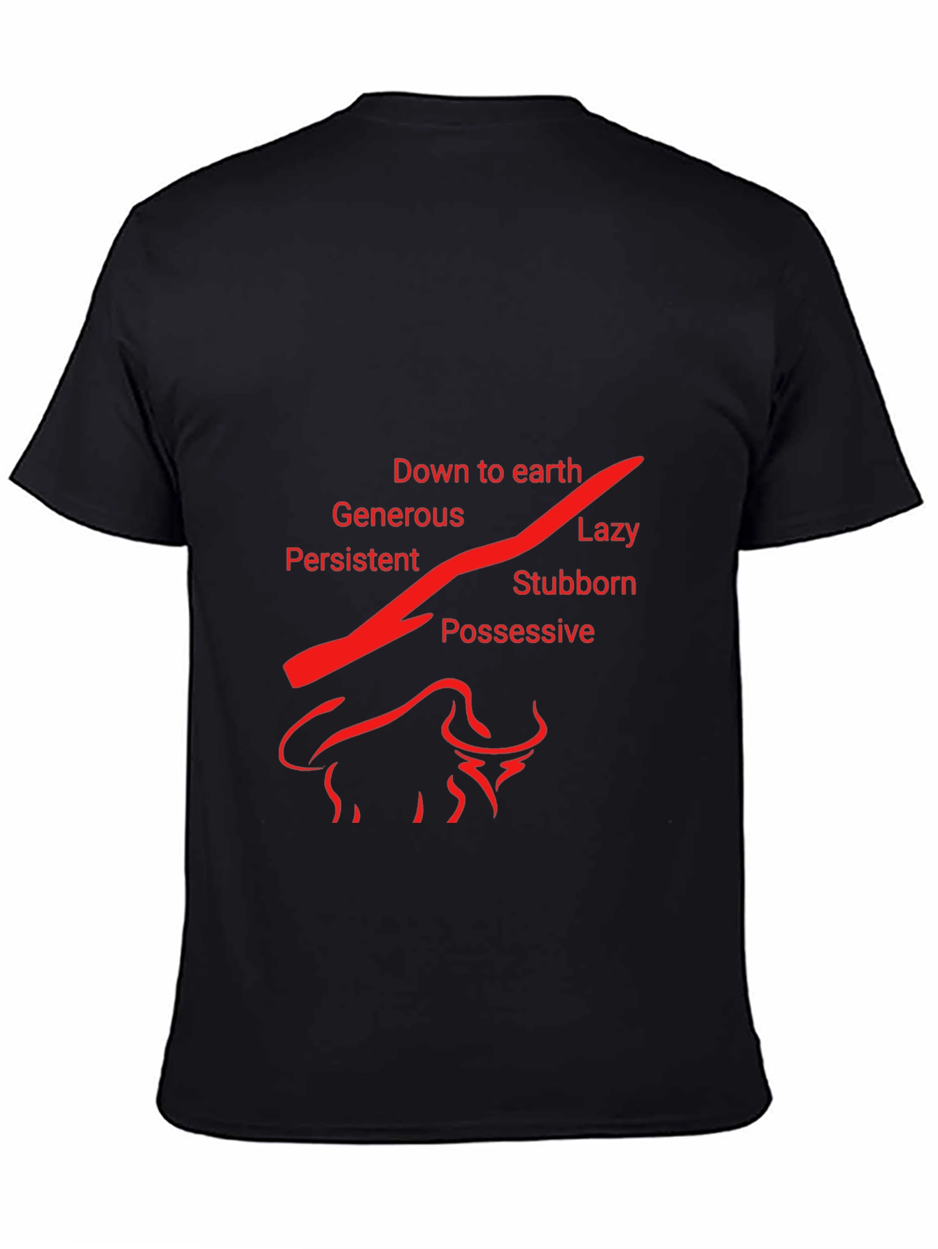 Taurus Zodiac T-Shirt - Earth Sign Bull Design