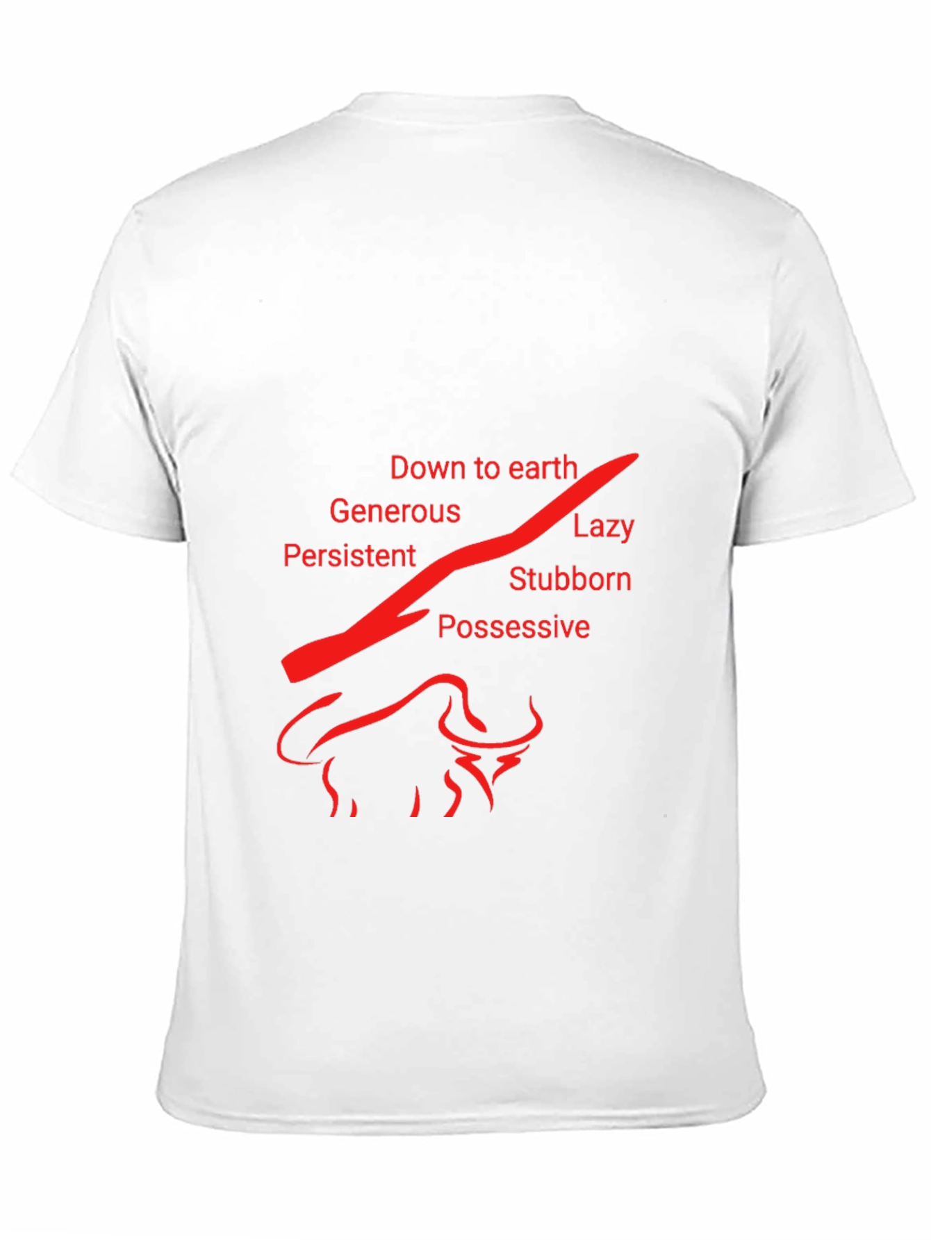 Taurus Zodiac T-Shirt - Earth Sign Bull Design