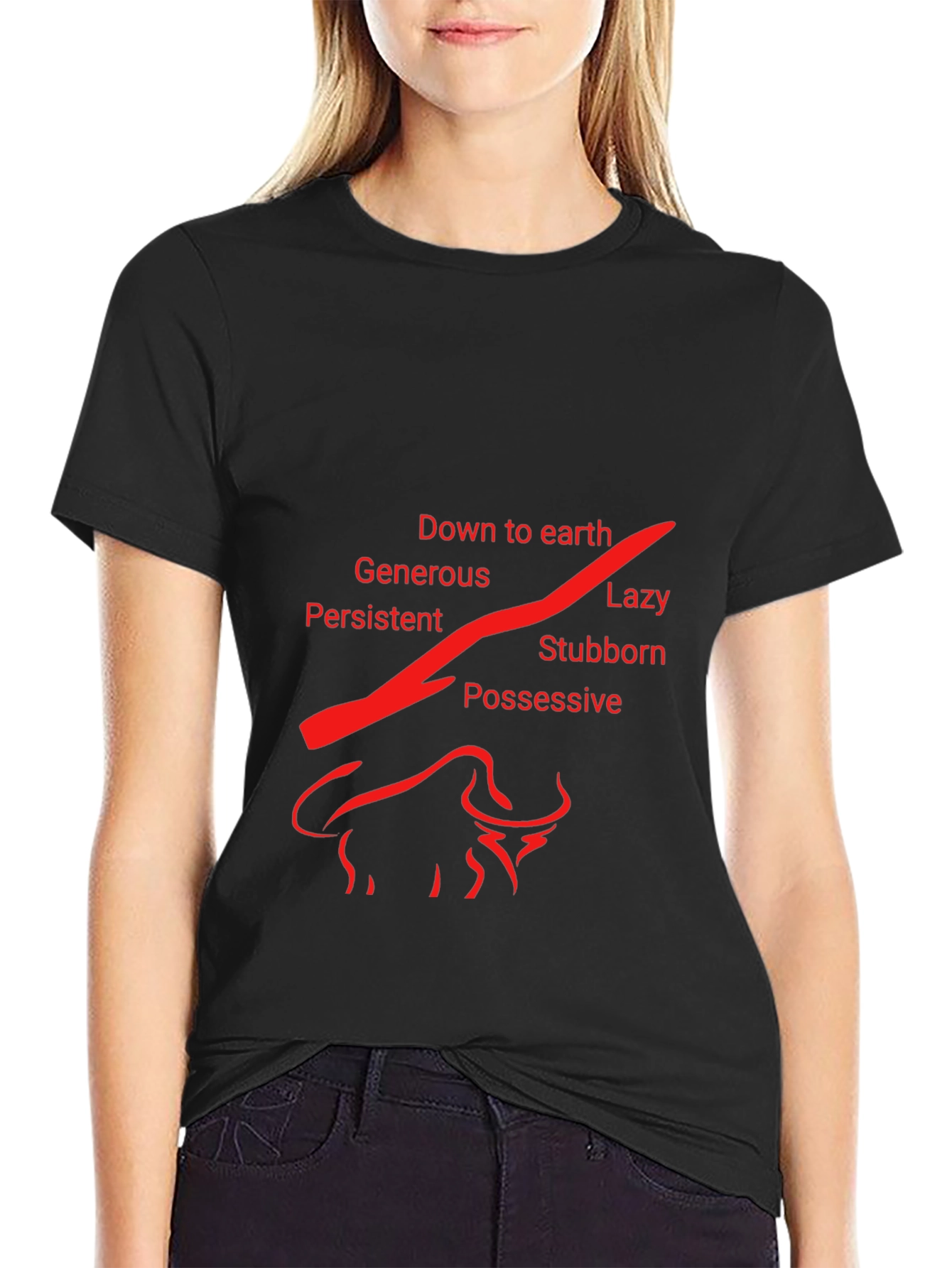 Taurus Zodiac T-Shirt - Earth Sign Bull Design