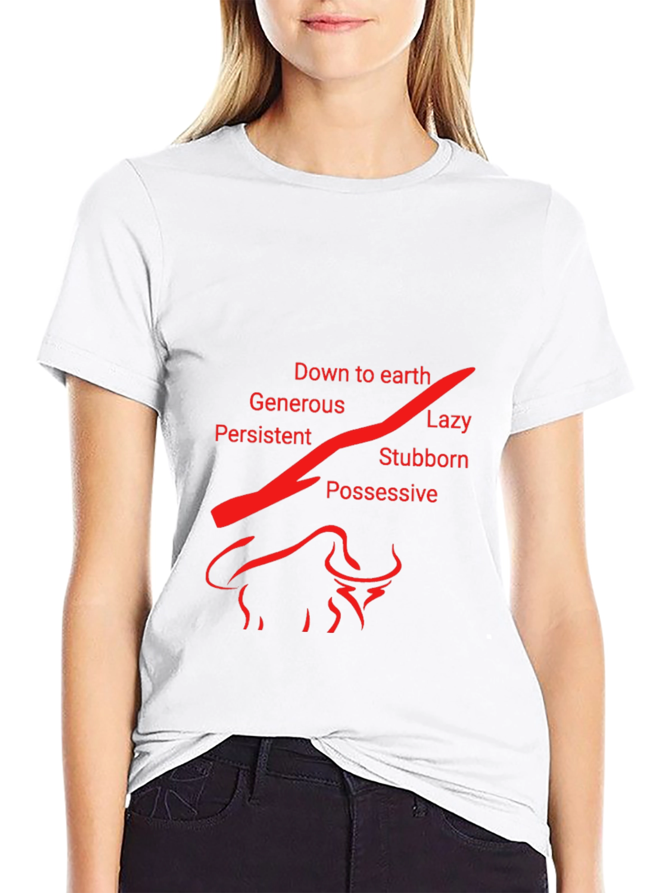 Taurus Zodiac T-Shirt - Earth Sign Bull Design