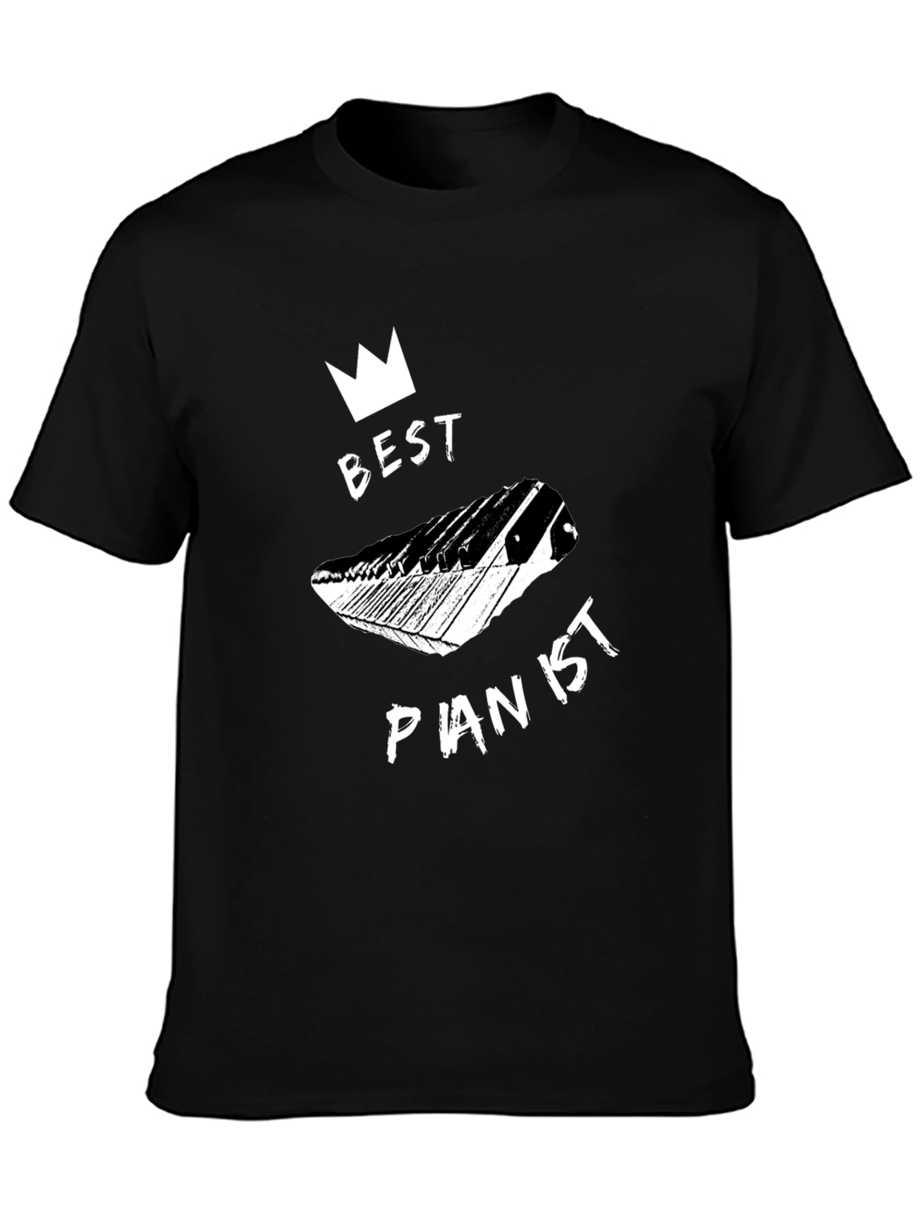 Best Pianist Black Graphic Tee