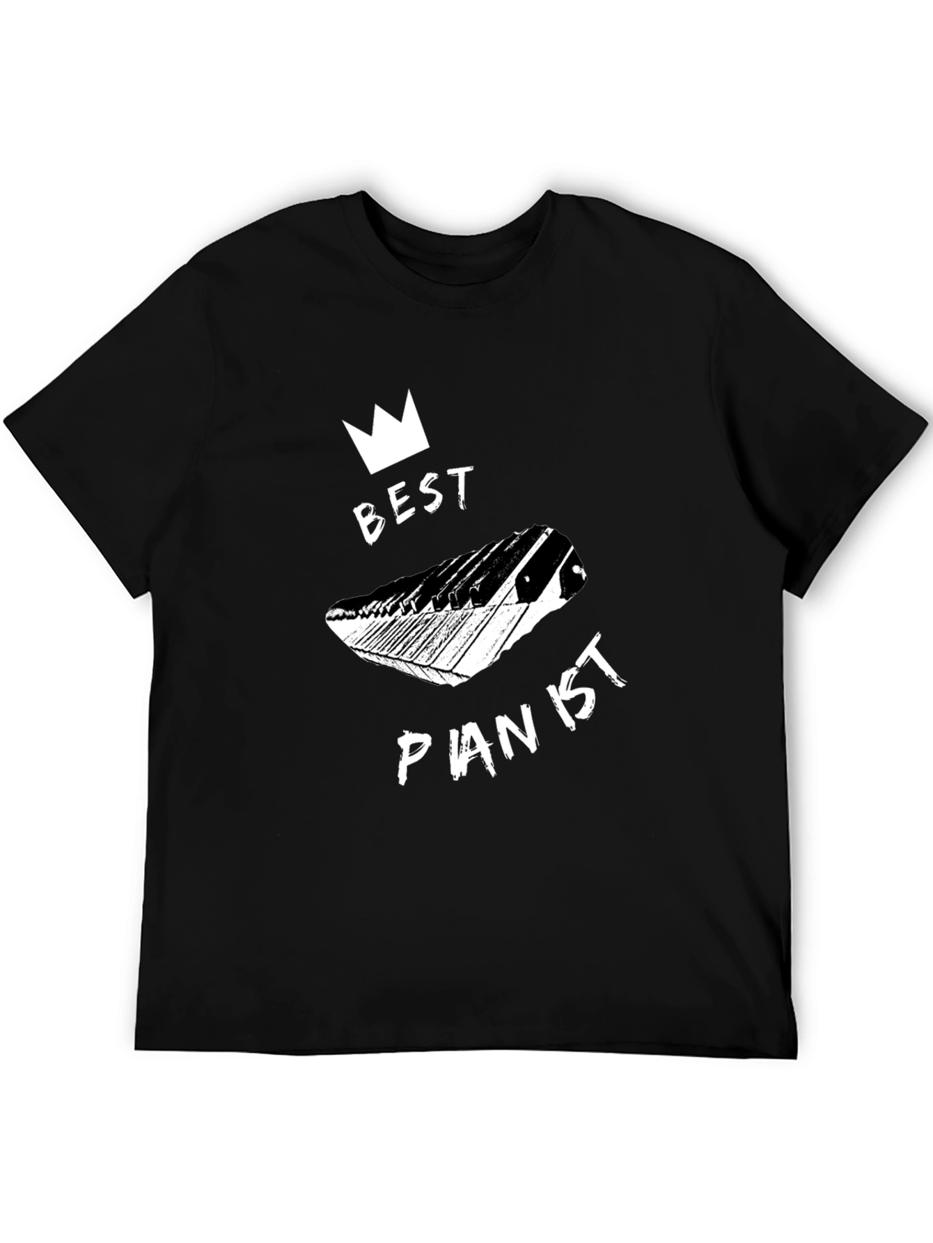 Best Pianist Black Graphic Tee