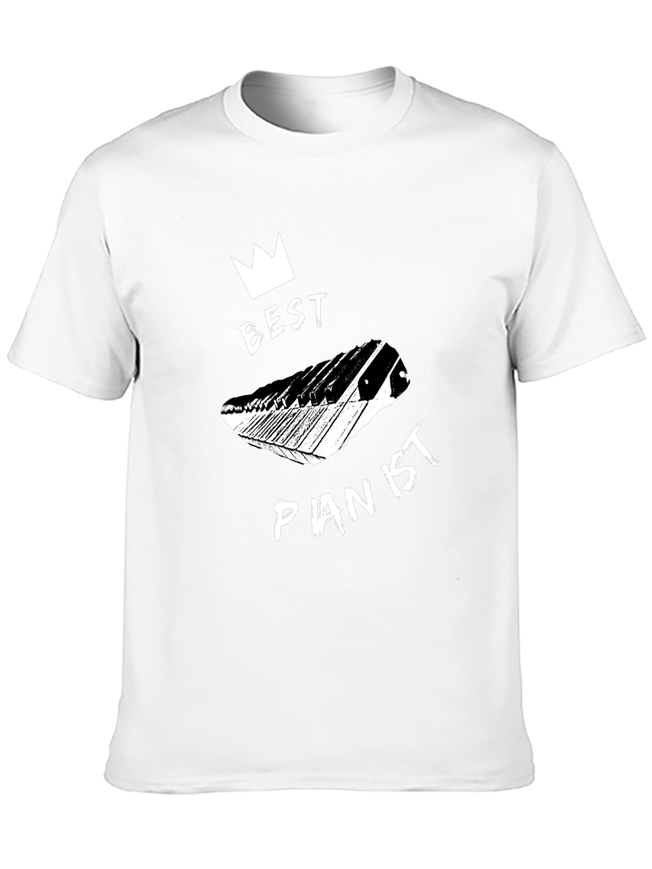 Best Pianist Black Graphic Tee