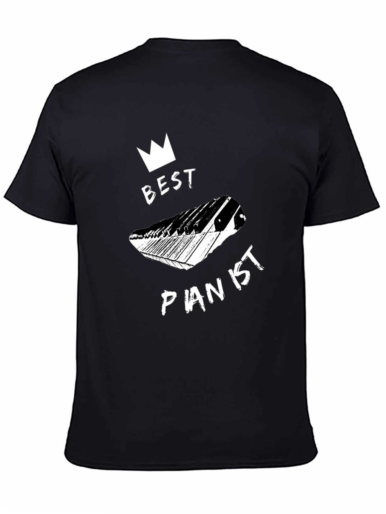 Best Pianist Black Graphic Tee