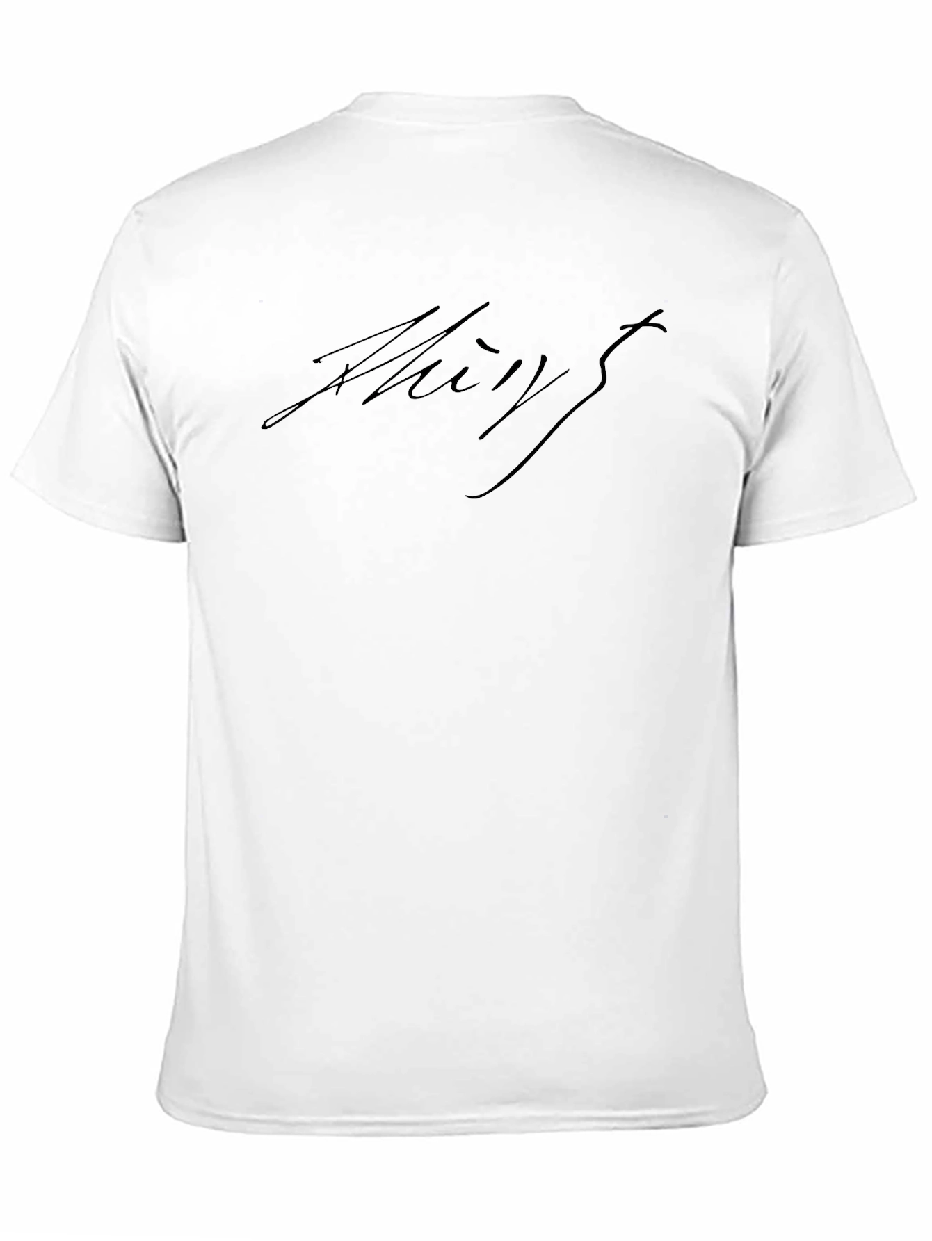 Mens Black Signature Graphic Tee