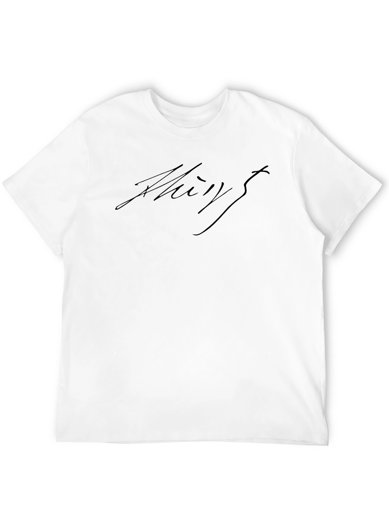 Mens Black Signature Graphic Tee