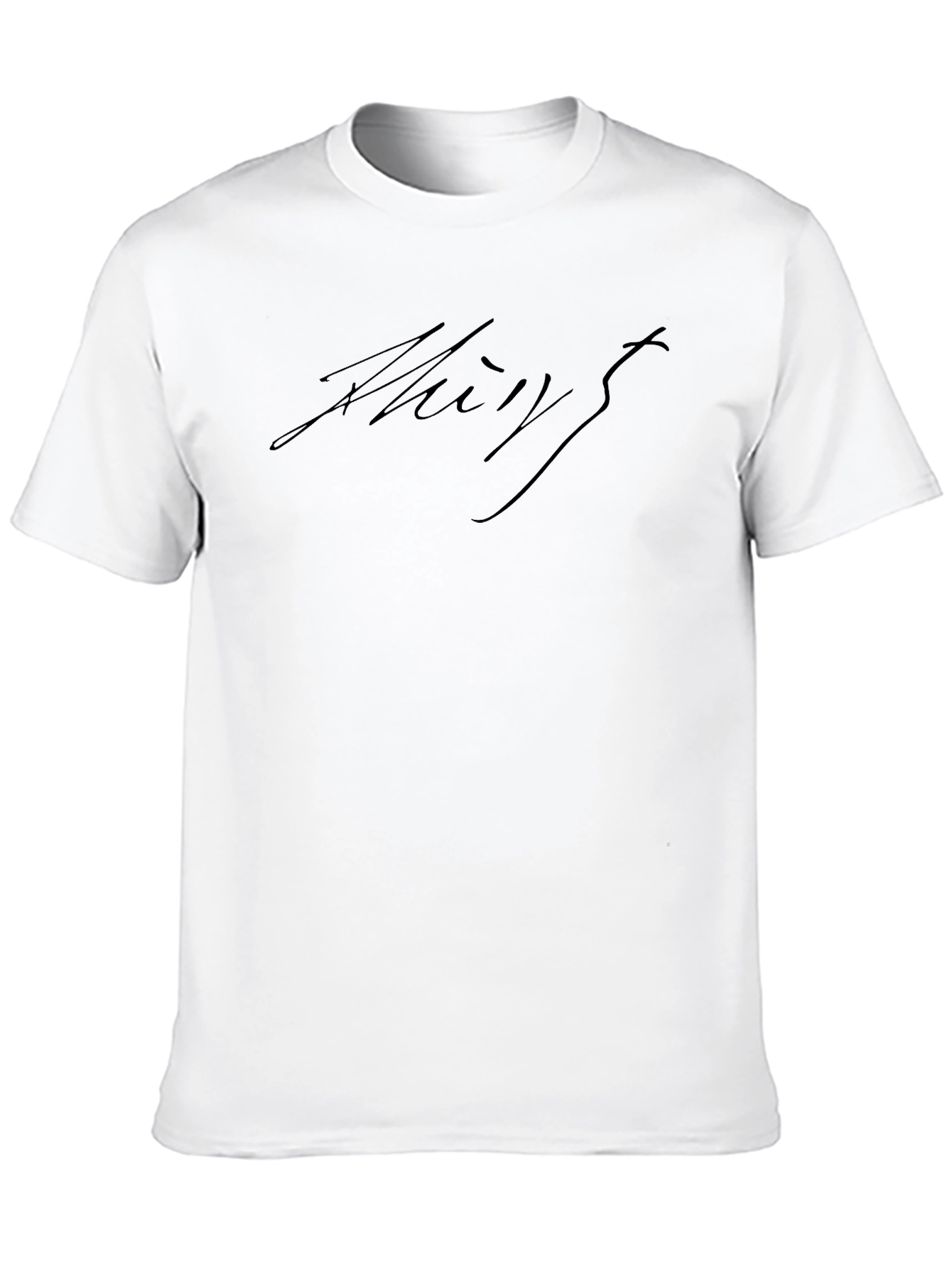 Mens Black Signature Graphic Tee