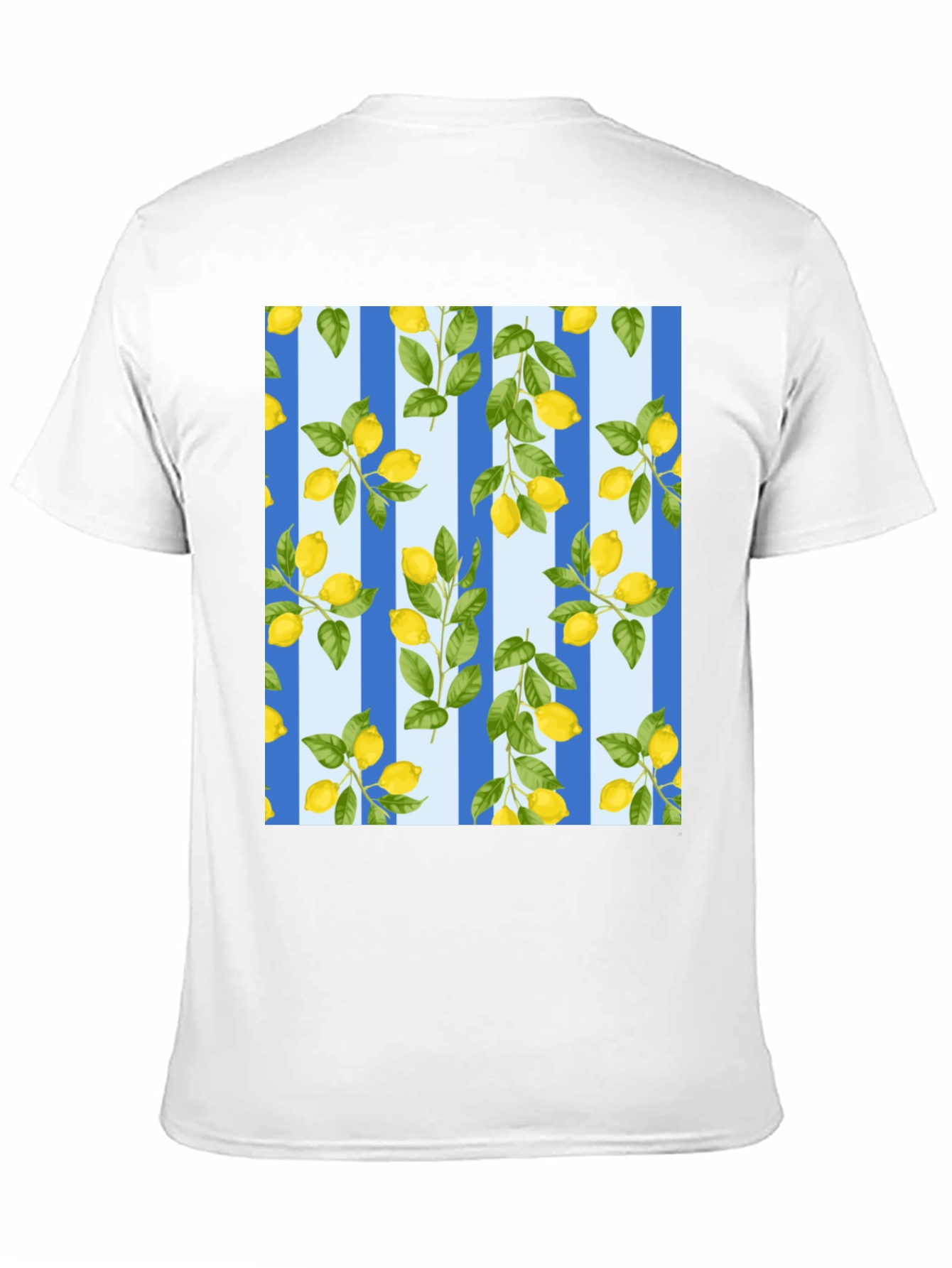 Striped Lemon Print T-Shirt