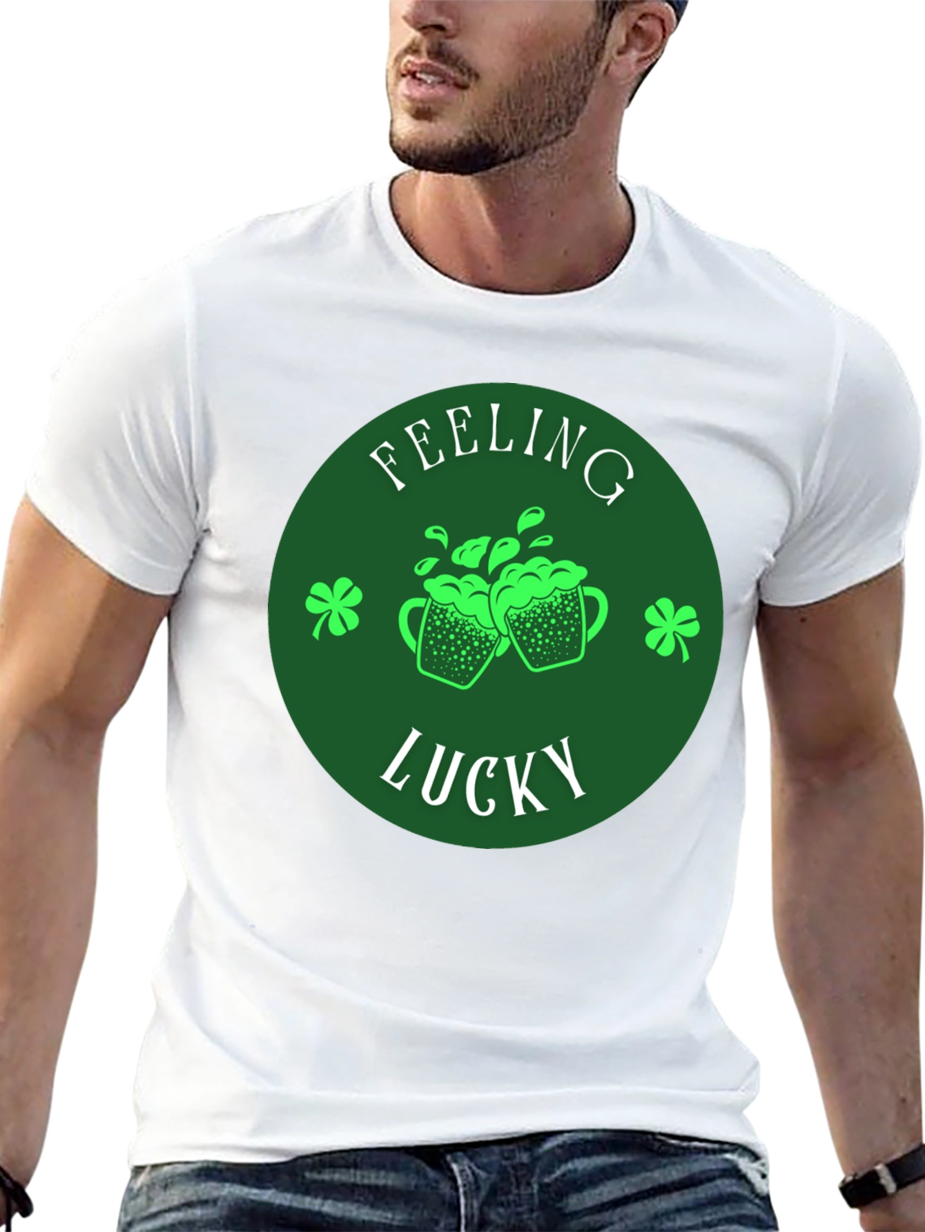 Feeling Lucky St. Patricks Day Graphic Tee