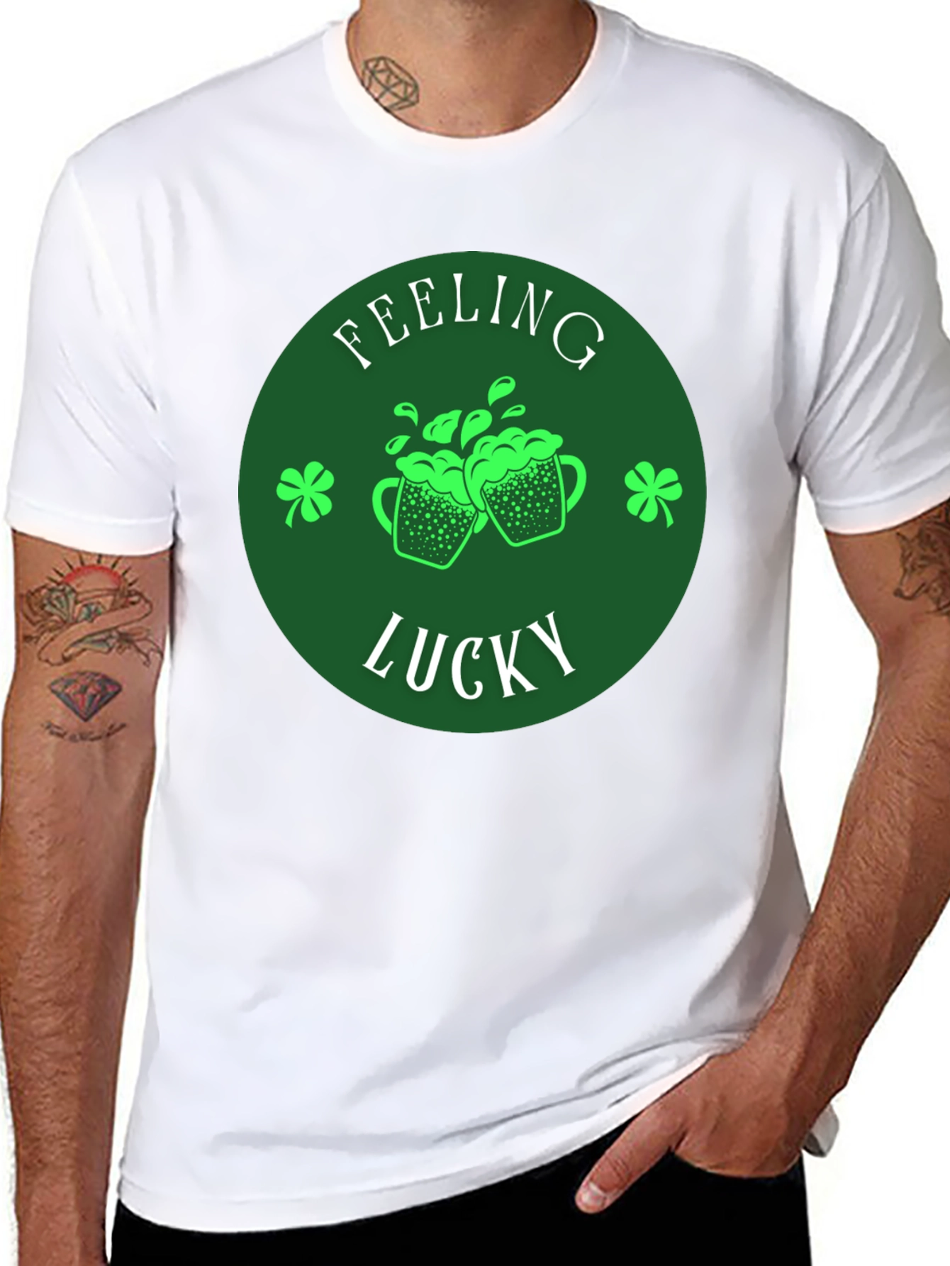 Feeling Lucky St. Patricks Day Graphic Tee