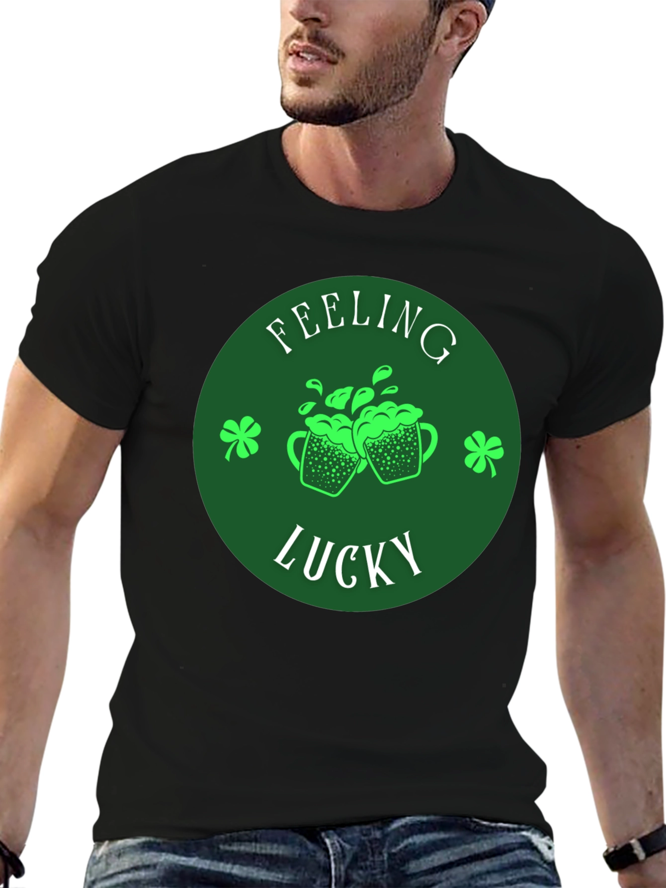 Feeling Lucky St. Patricks Day Graphic Tee