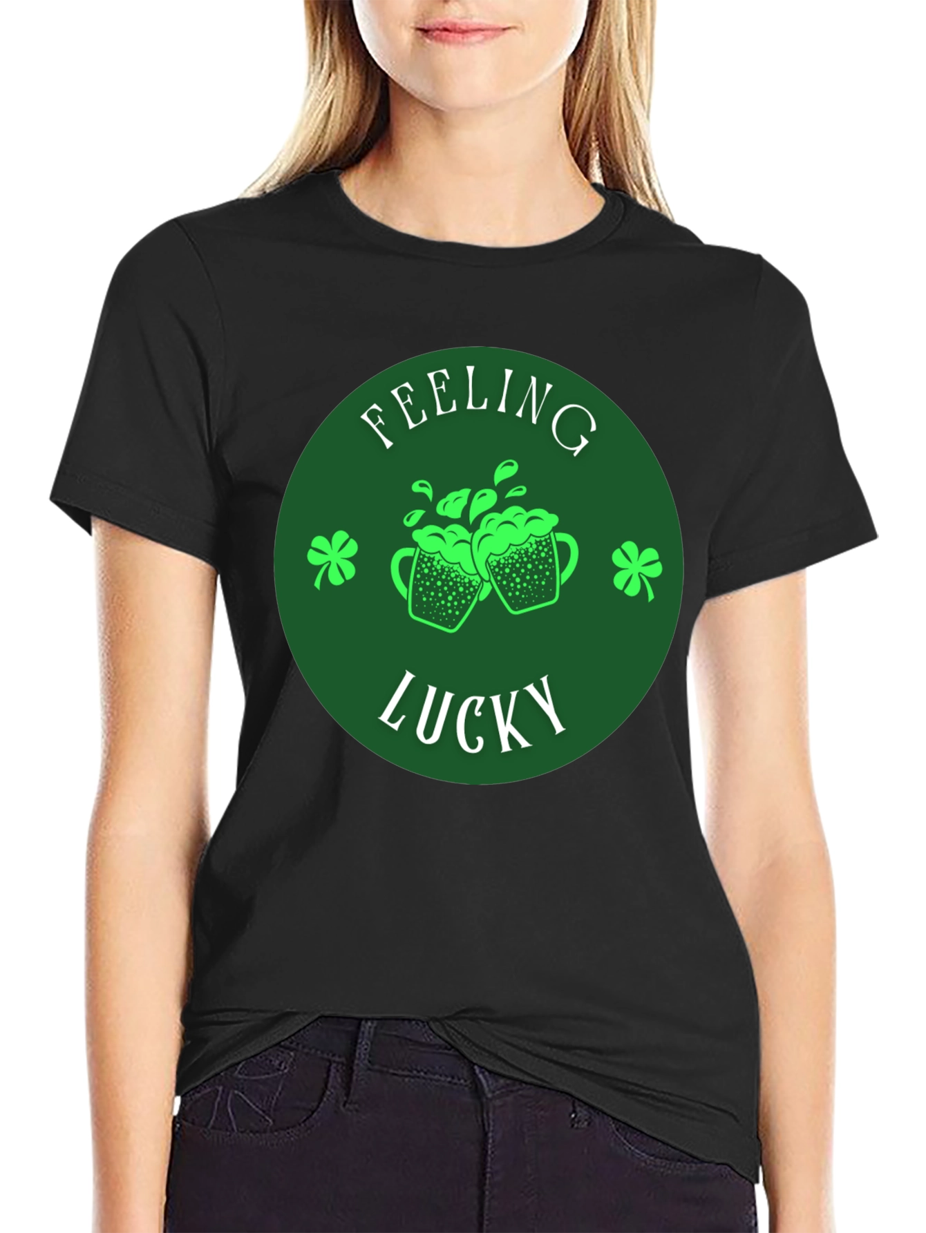 Feeling Lucky St. Patricks Day Graphic Tee