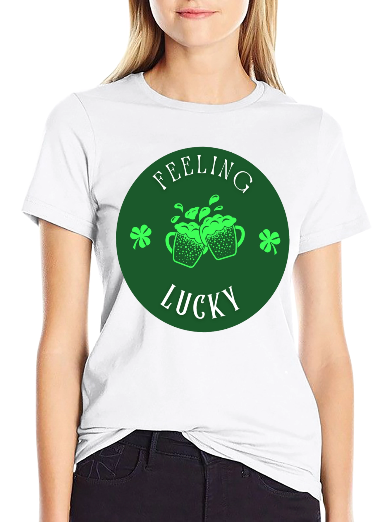 Feeling Lucky St. Patricks Day Graphic Tee