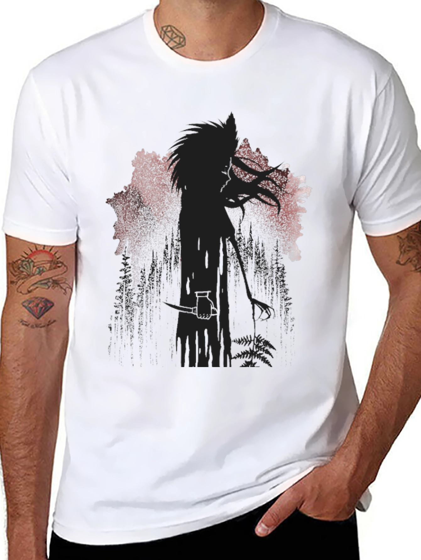 Grim Reaper Graphic Tee - Black T-Shirt