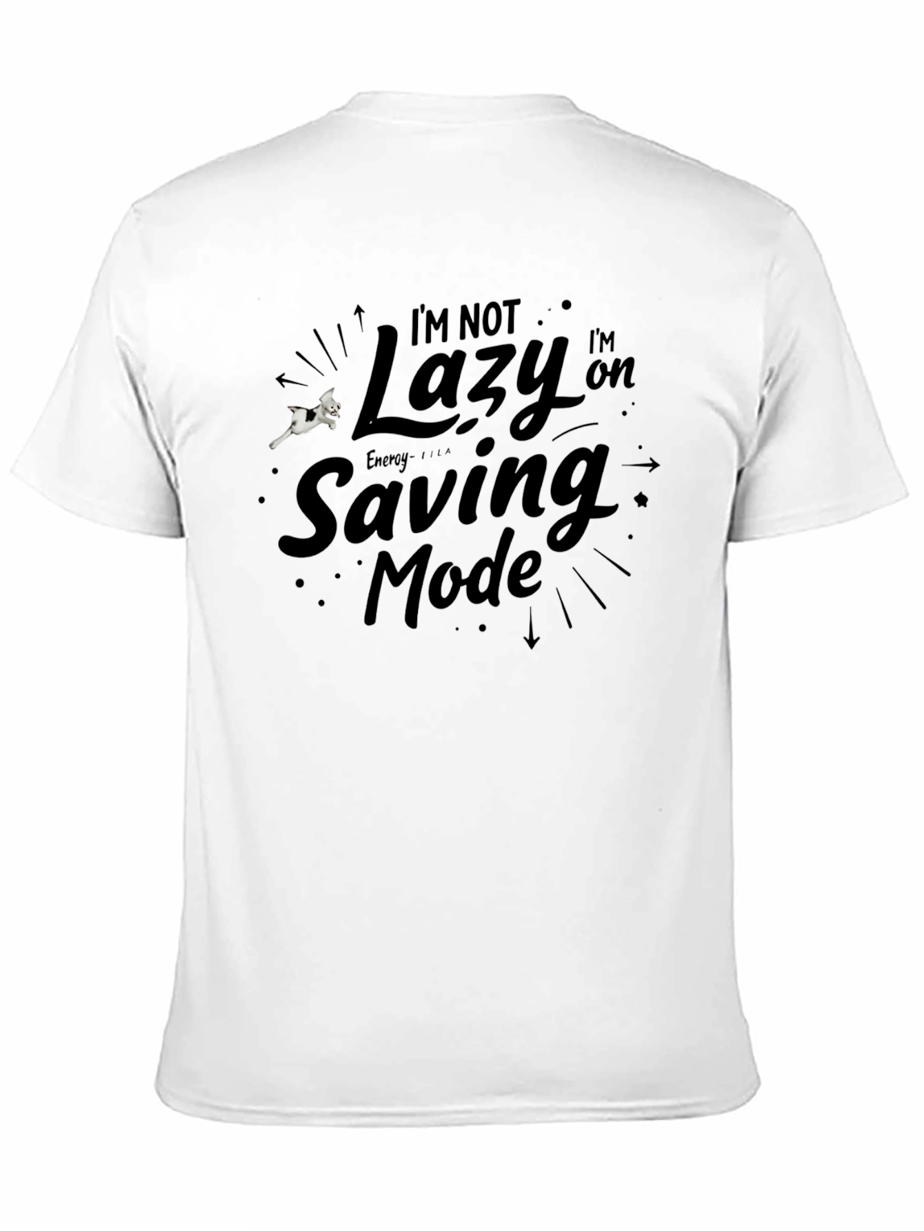 Lazy Mode T-Shirt - Black Cotton Tee