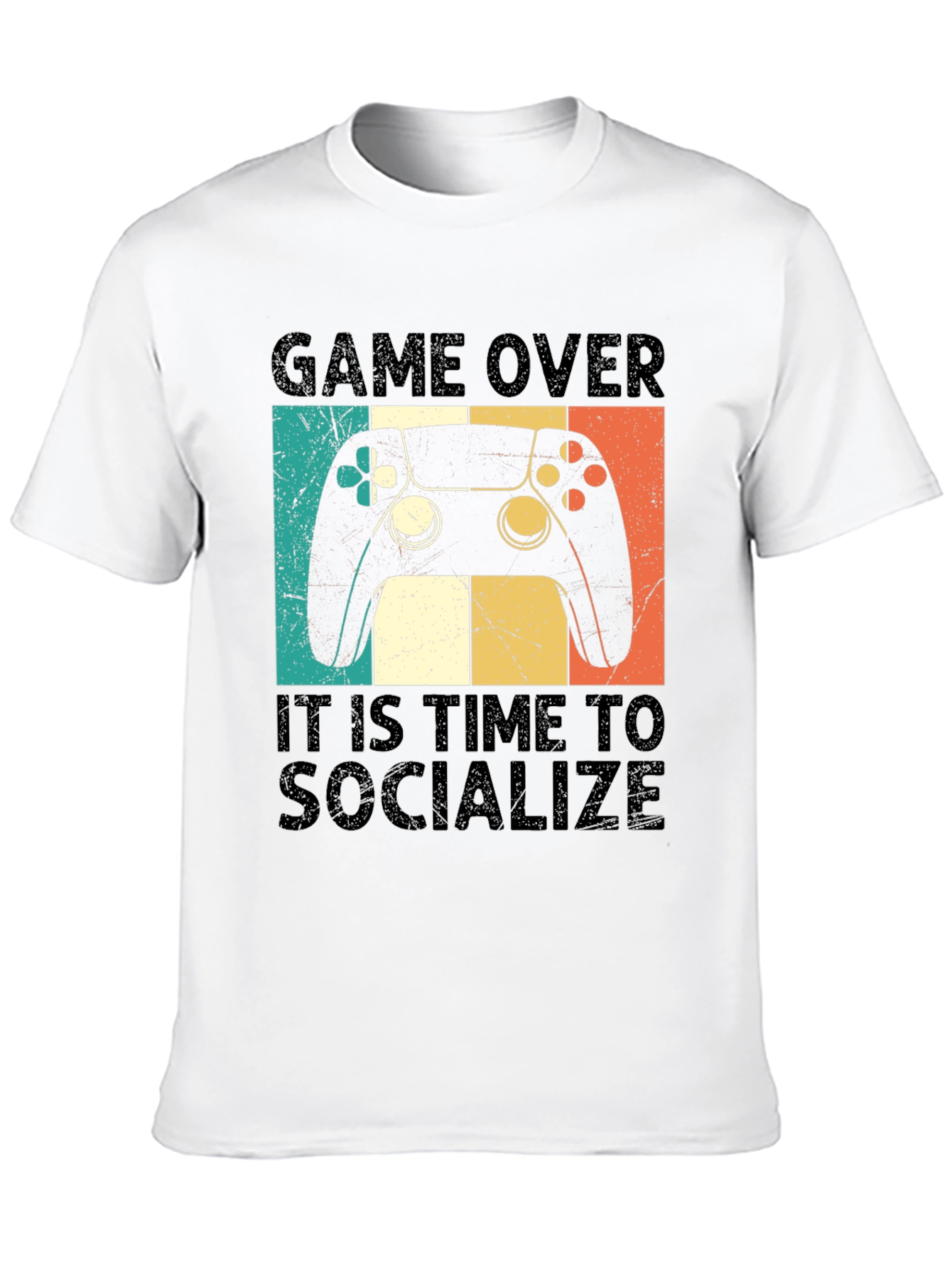 Game Over Socialize T-Shirt Gamer Tee