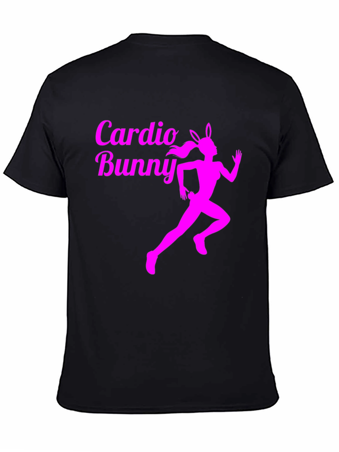 Cardio Bunny Graphic Tee - Running Rabbit Design