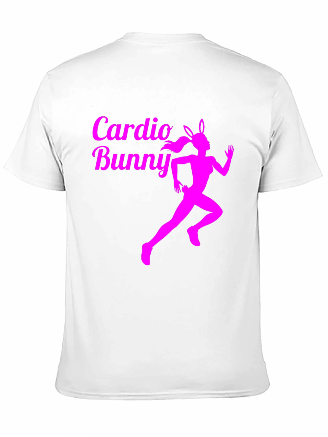 Cardio Bunny Graphic Tee - Running Rabbit Design