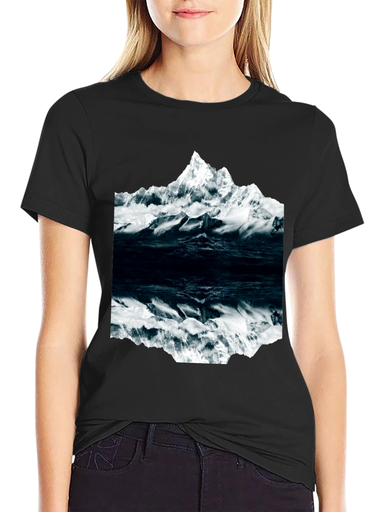 Mountain Reflection Graphic Tee - Soft Cotton