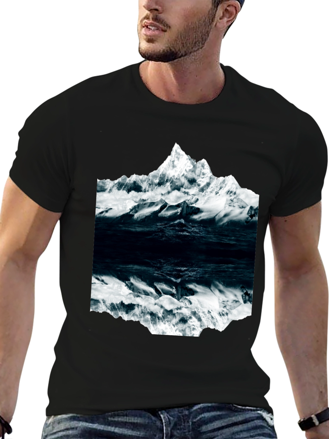Mountain Reflection Graphic Tee - Soft Cotton